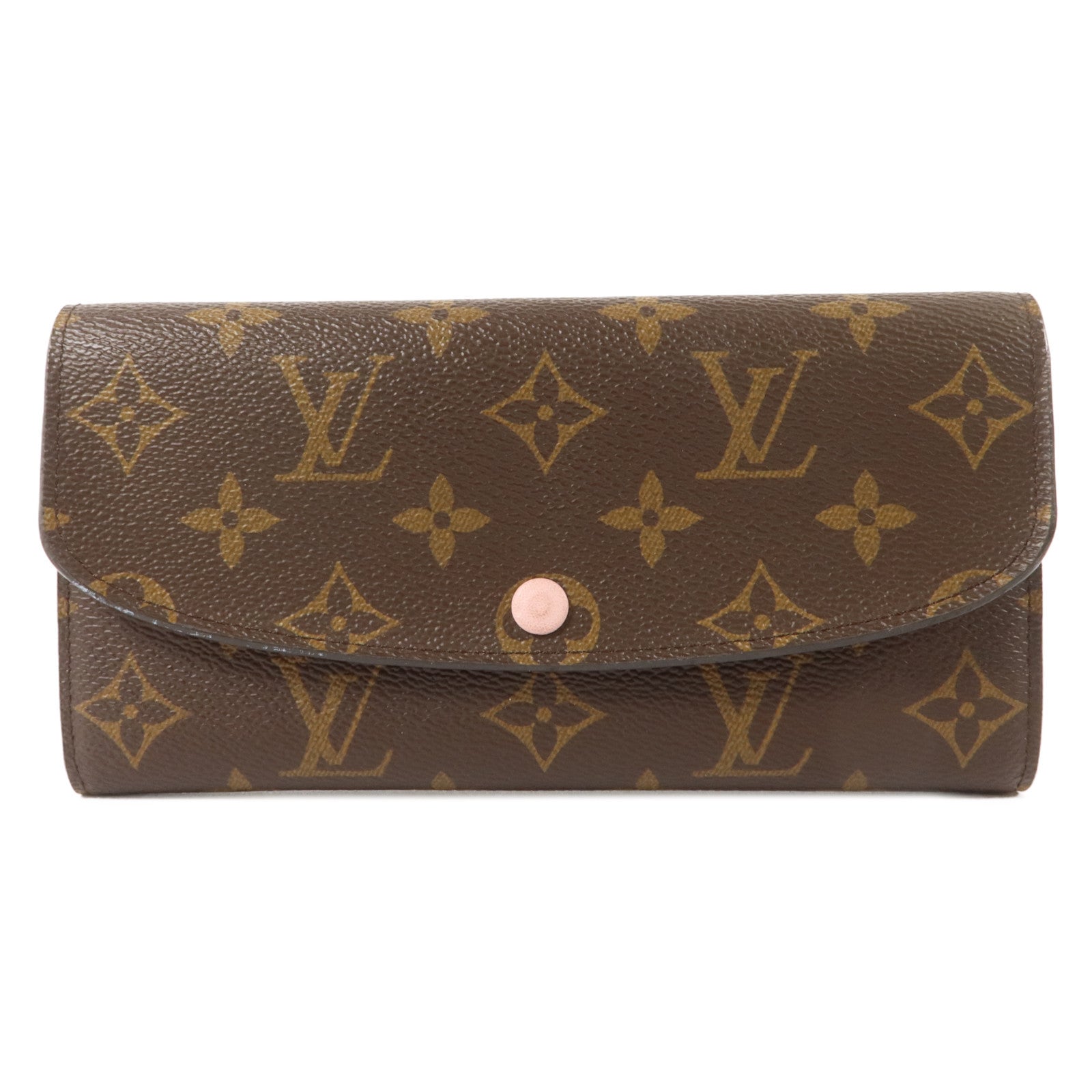 LOUIS VUITTON Monogram Emilie金扣長錢包