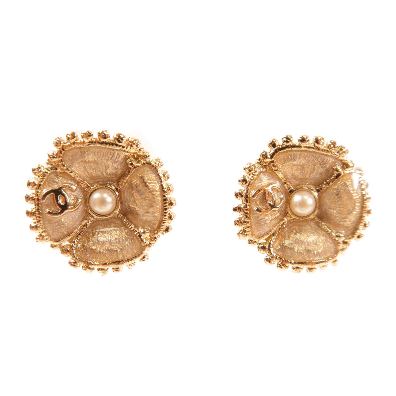 CHANEL 【激減優惠】金屬/PVC Earring耳環