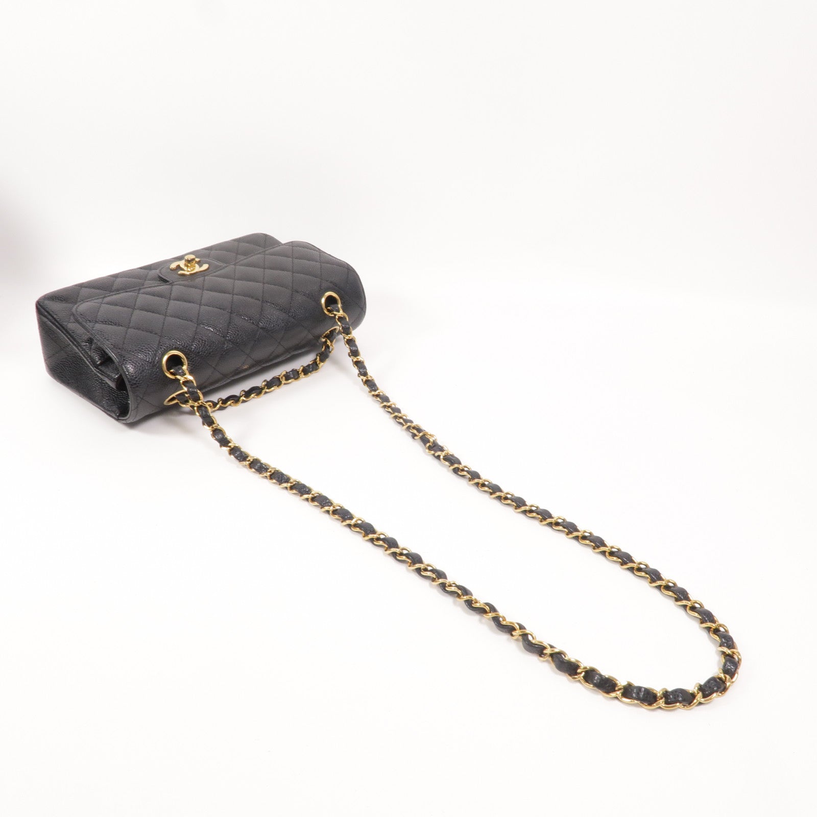CHANEL 牛皮皮革Classic 23鏈帶手挽肩背兩用袋