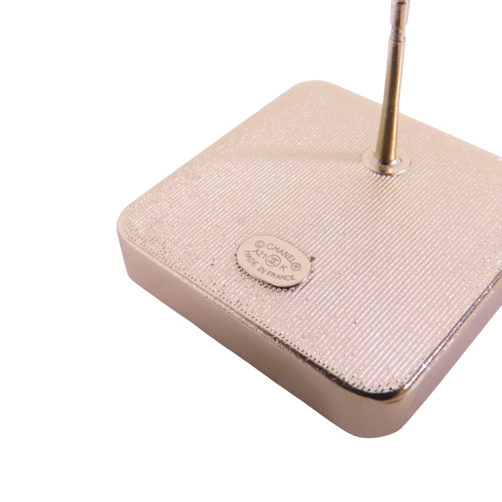 CHANEL 金屬/PVCEarrings金扣耳環