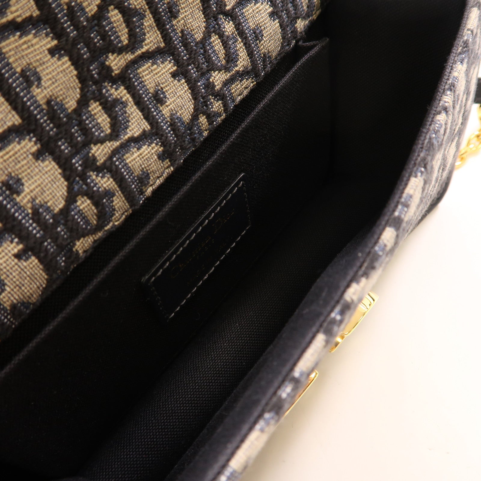 Dior 帆布30 Montaigne金扣鏈帶肩背袋