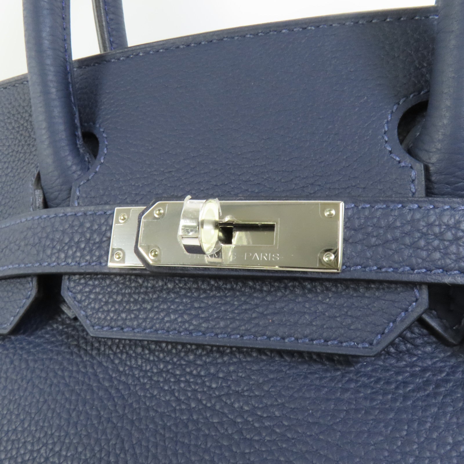 HERMES Togo皮革Birkin 30手挽袋Blue