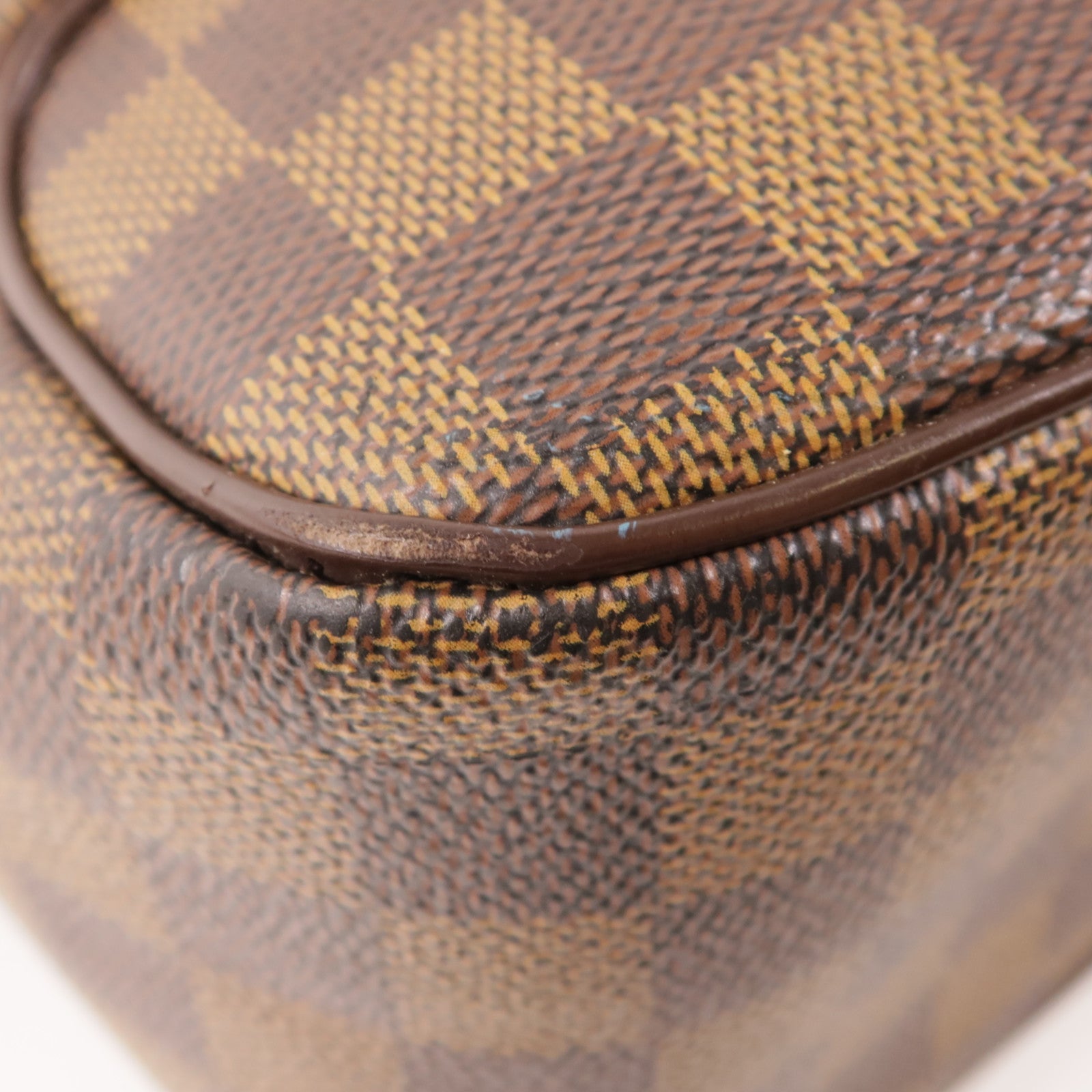 LOUIS VUITTON 【激減優惠】Damier Olaf MM金扣肩背袋棕色