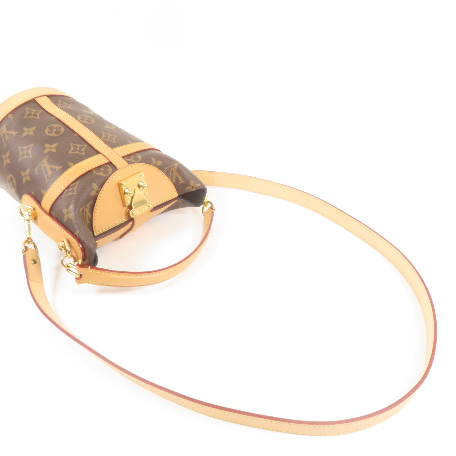 LOUIS VUITTON Monogram Duffle金扣手挽肩背兩用袋