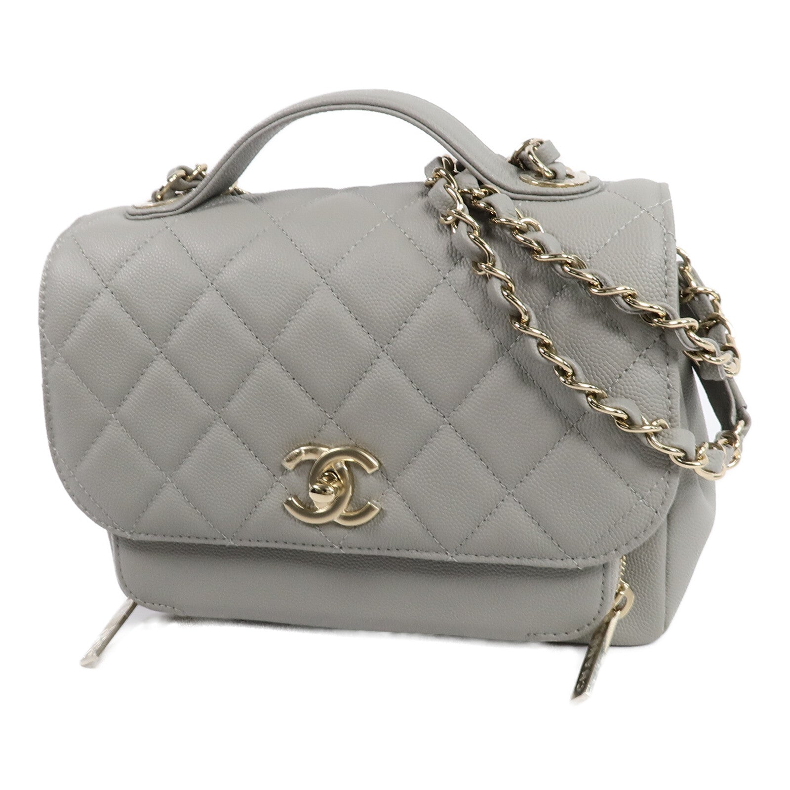 CHANEL 牛皮皮革Business Affinity Small手挽肩背兩用袋