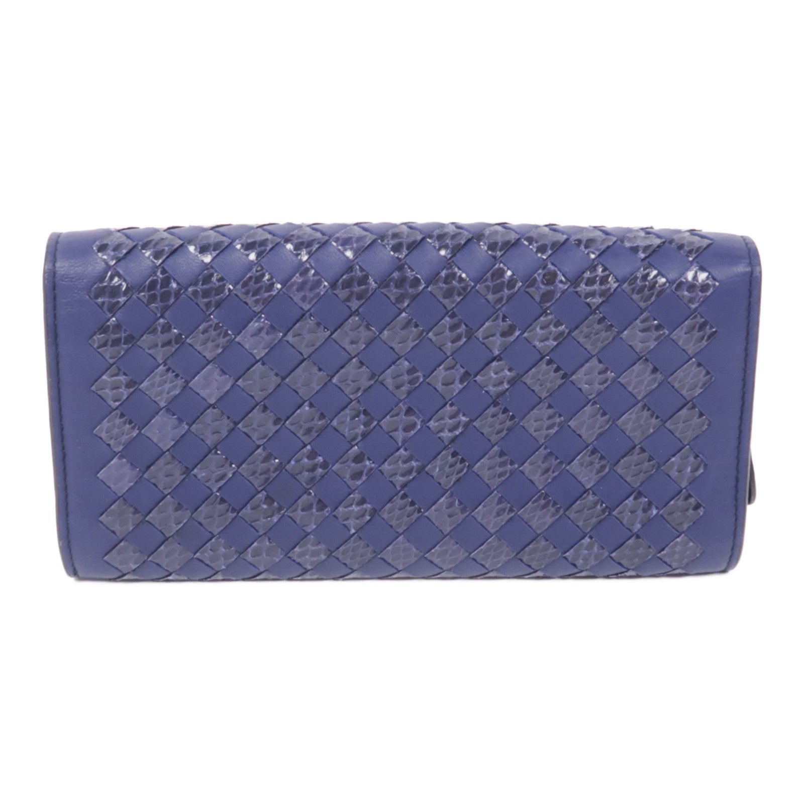 BOTTEGA VENETA 牛皮/蛇皮皮革Long Wallet長錢包