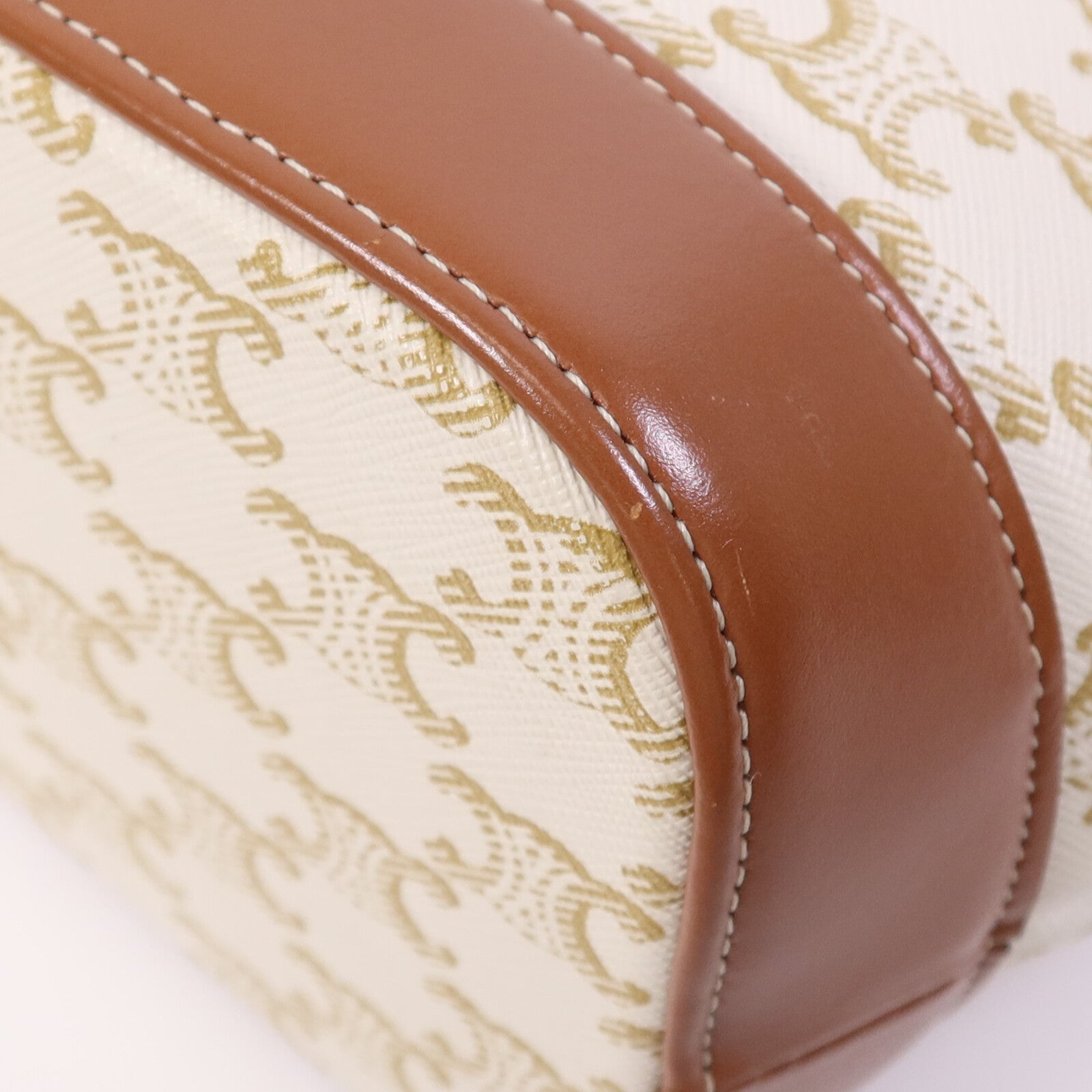 CELINE 塗層帆布Triomphe Bucket金扣肩背袋