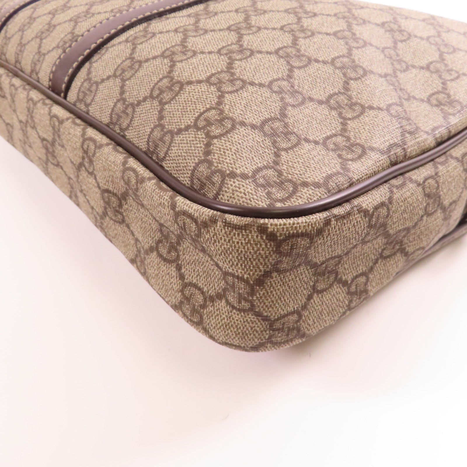 GUCCI 塗層帆布Shoulder Bag金扣手挽袋