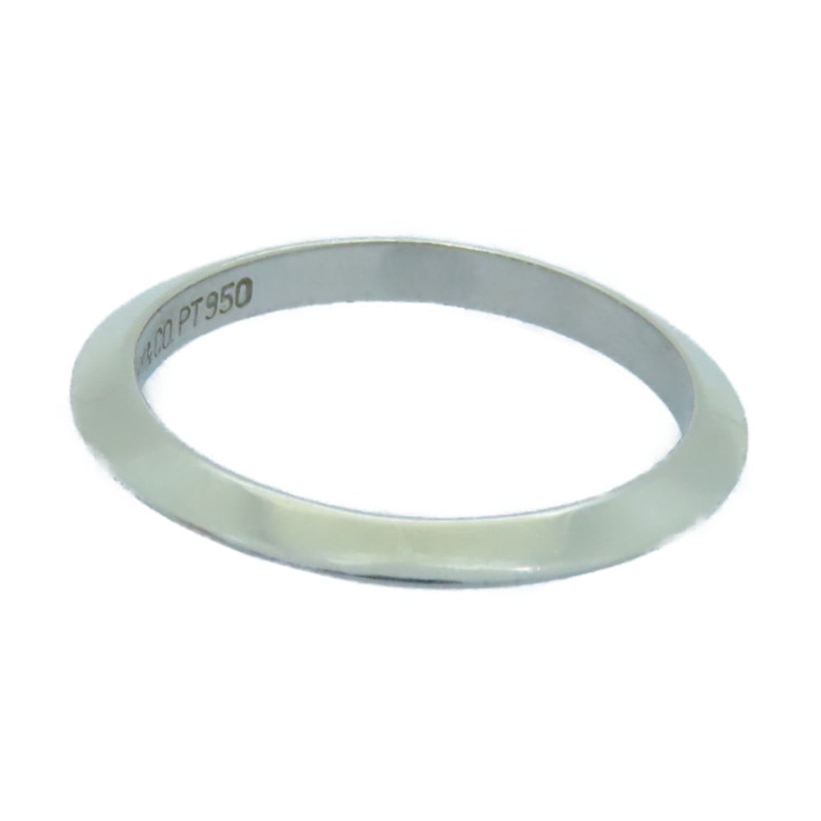 TIFFANY＆CO 【激減優惠】PT950鉑金Ring銀色US#4