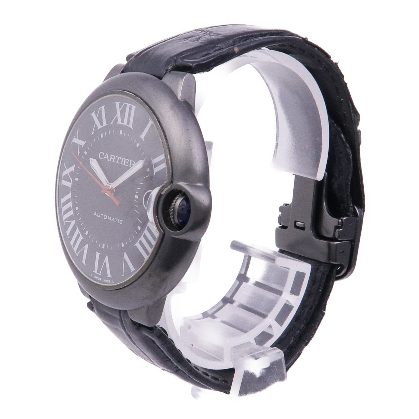 CARTIER Ballon Bleu WSBB0015 Watch WSBB0015 Stainless Steel/Leather Belt Black