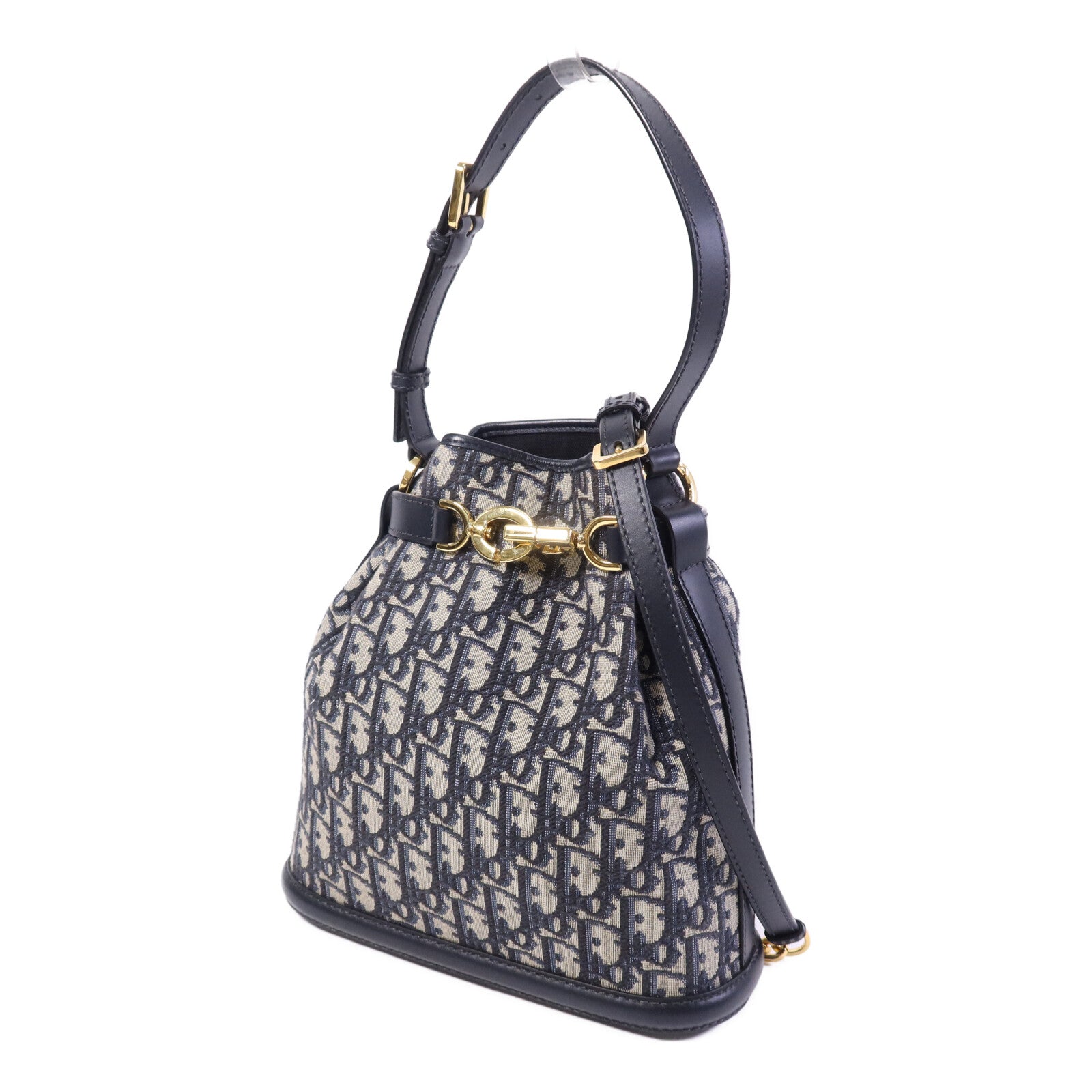 Dior 帆布Medium C'est Bag金扣手挽肩背兩用袋