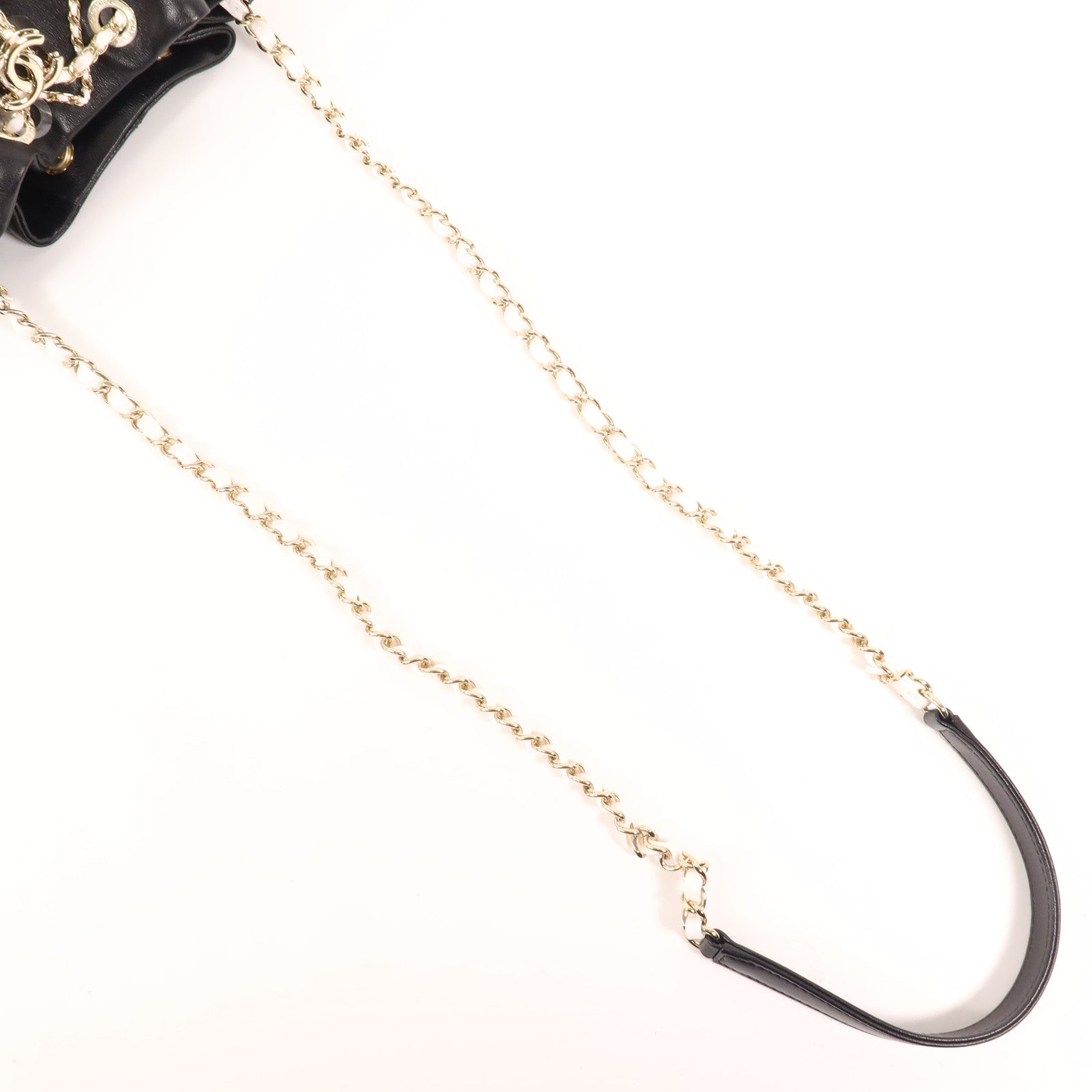 CHANEL 牛皮皮革Chain Shoulder Bag金扣鏈帶肩背袋