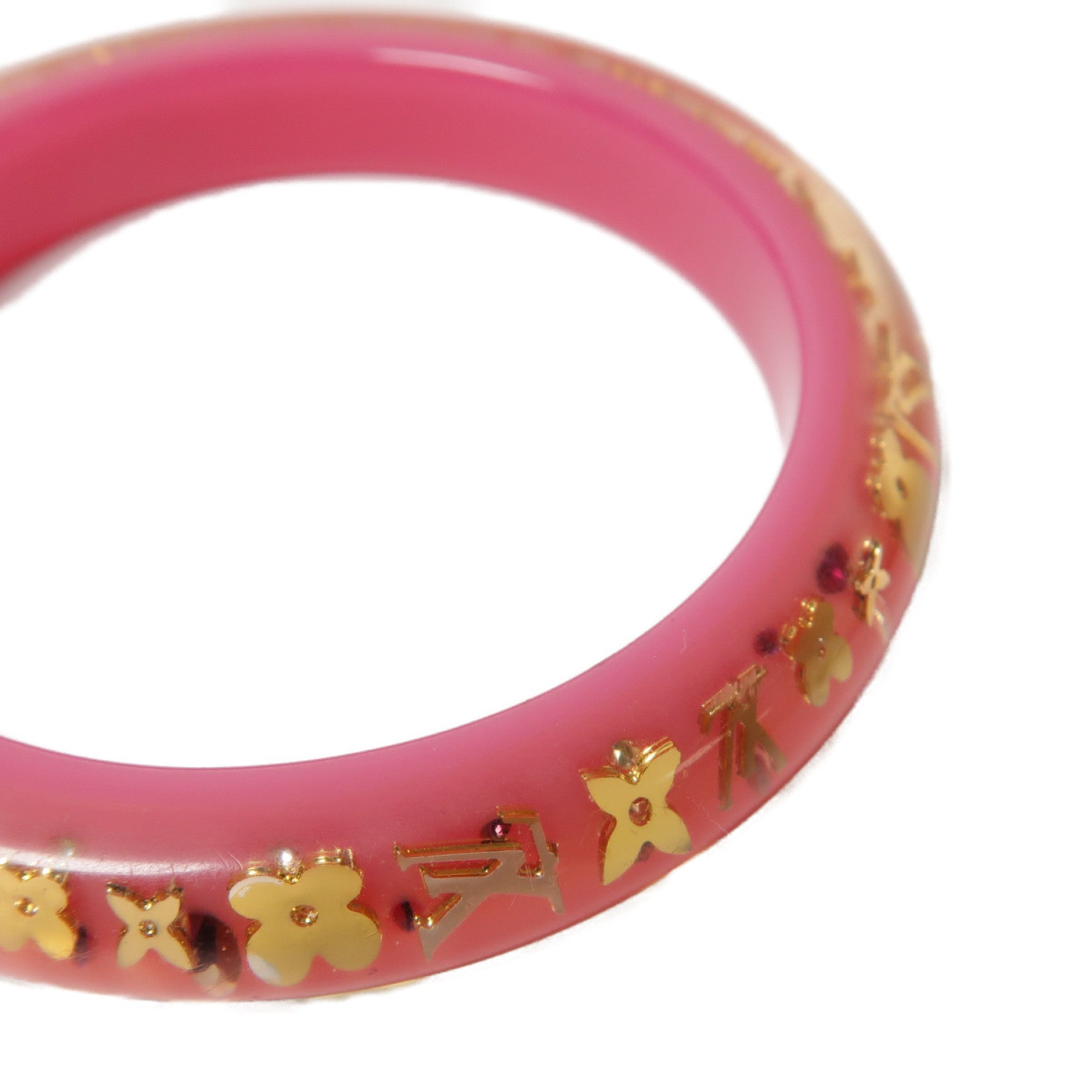 LOUIS VUITTON 【激減優惠】PVC Inclusion Bangle手鐲粉紅色