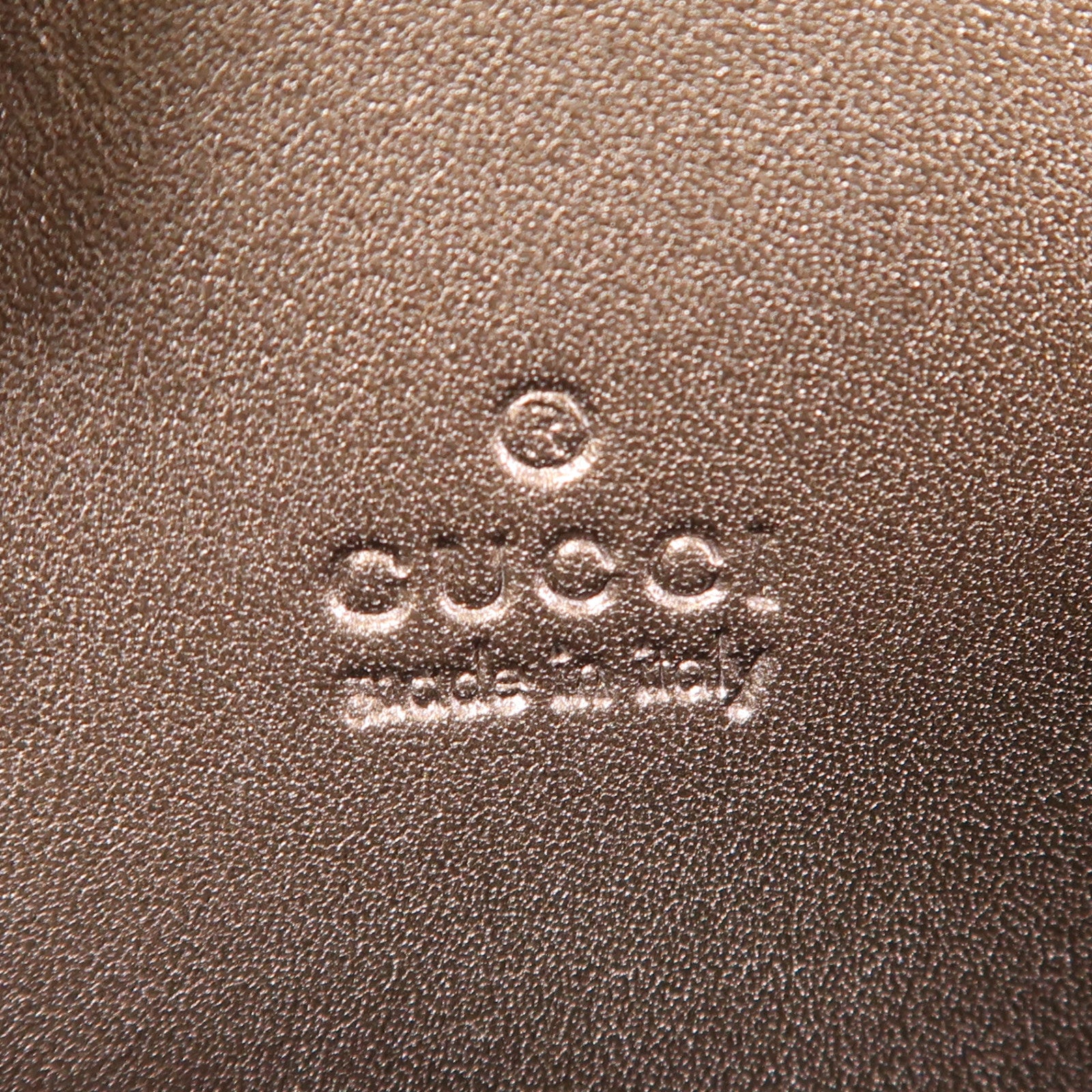 GUCCI 漆皮皮革Coin Case銀扣零錢包