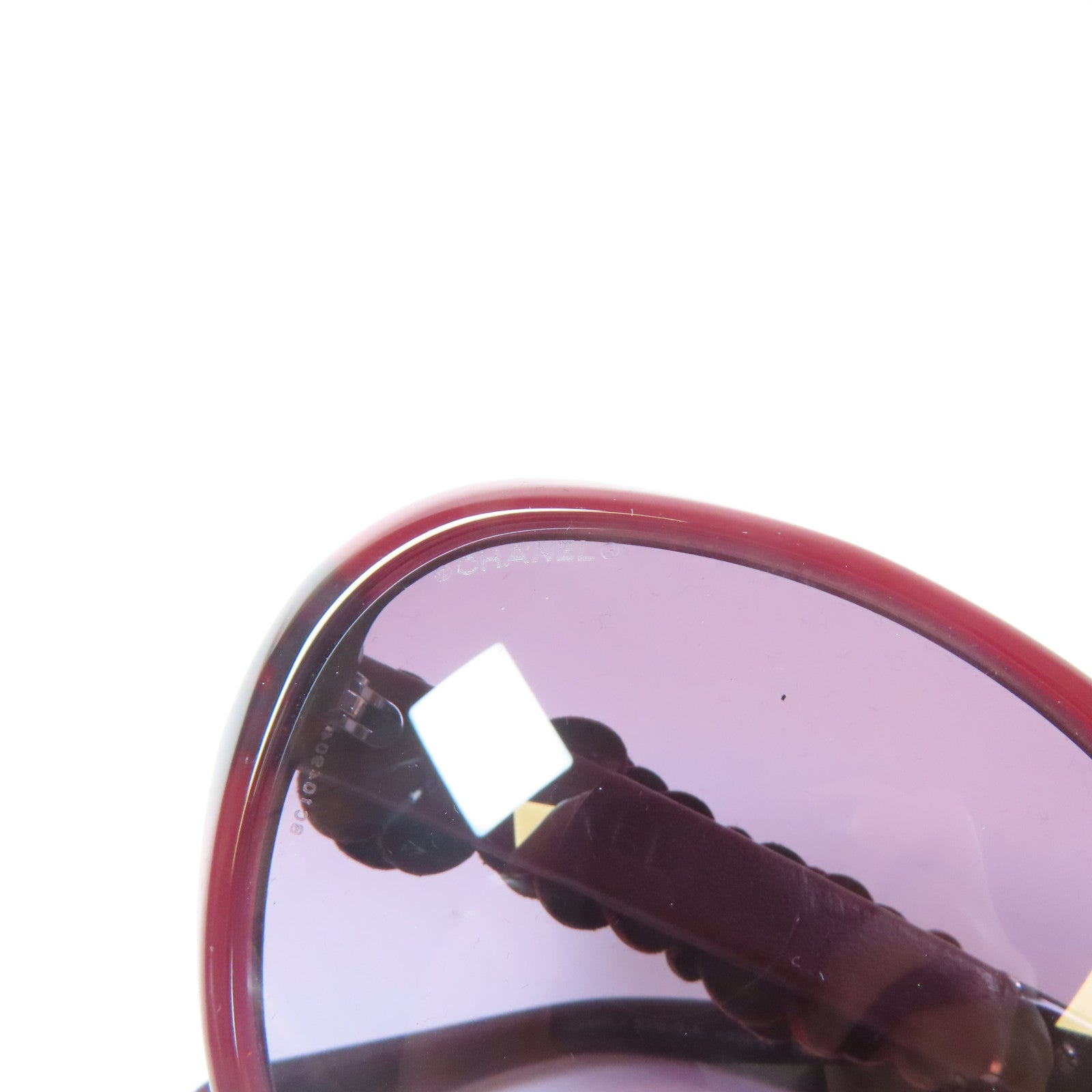 CHANEL PVC Camellia Sunglasses太陽眼鏡紅色/黑色
