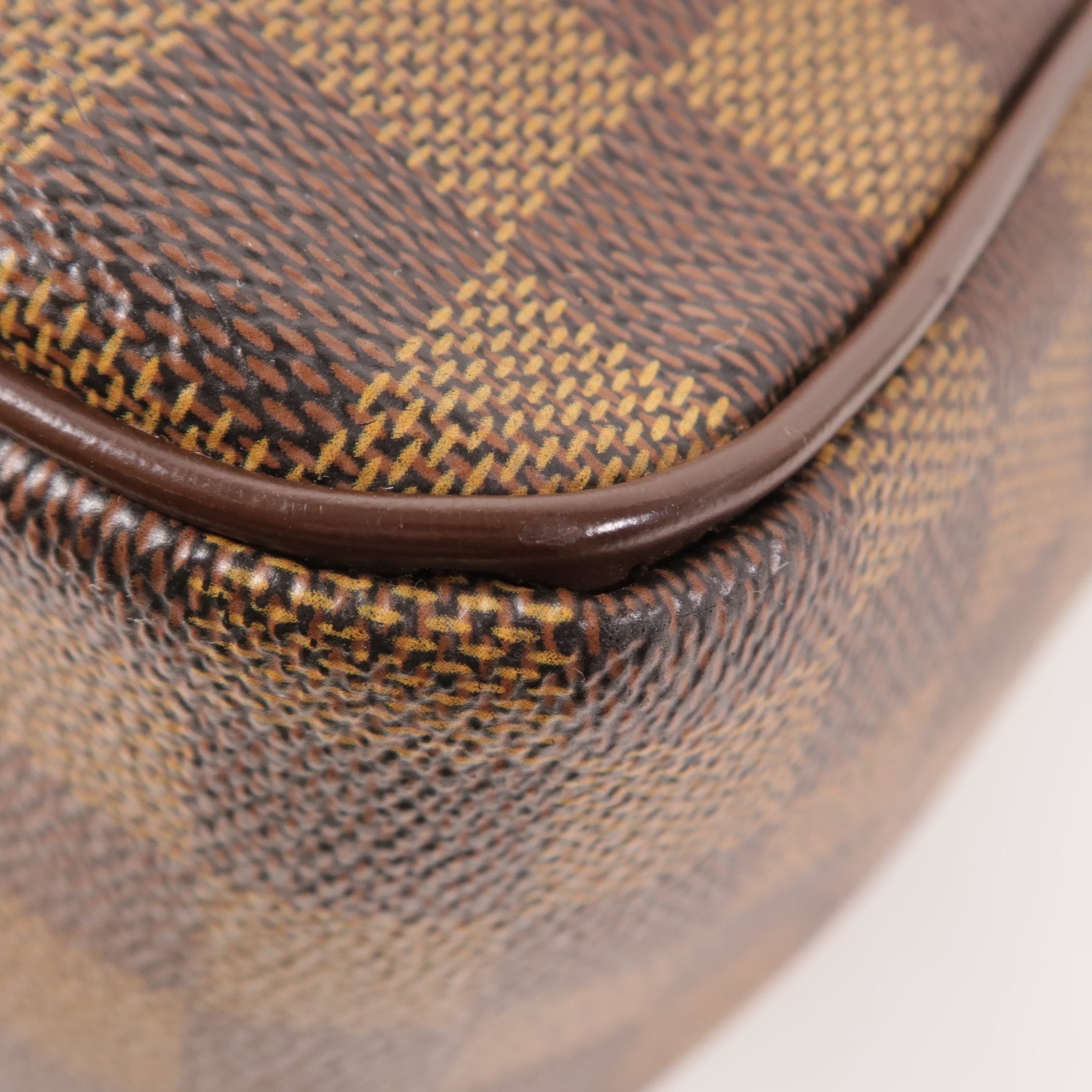 LOUIS VUITTON 【激減優惠】Damier Olaf MM金扣肩背袋棕色