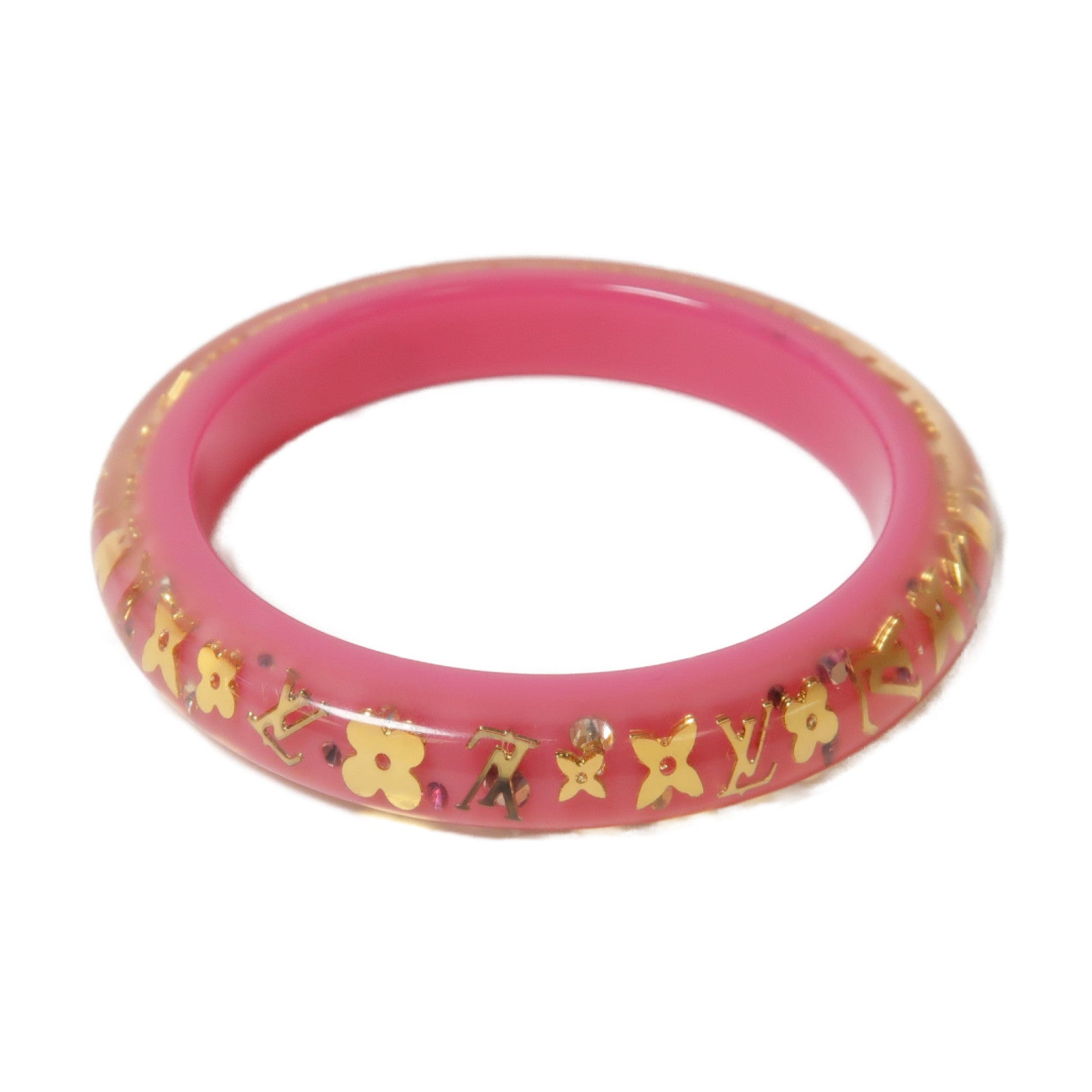 LOUIS VUITTON 【激減優惠】PVC Inclusion Bangle手鐲粉紅色