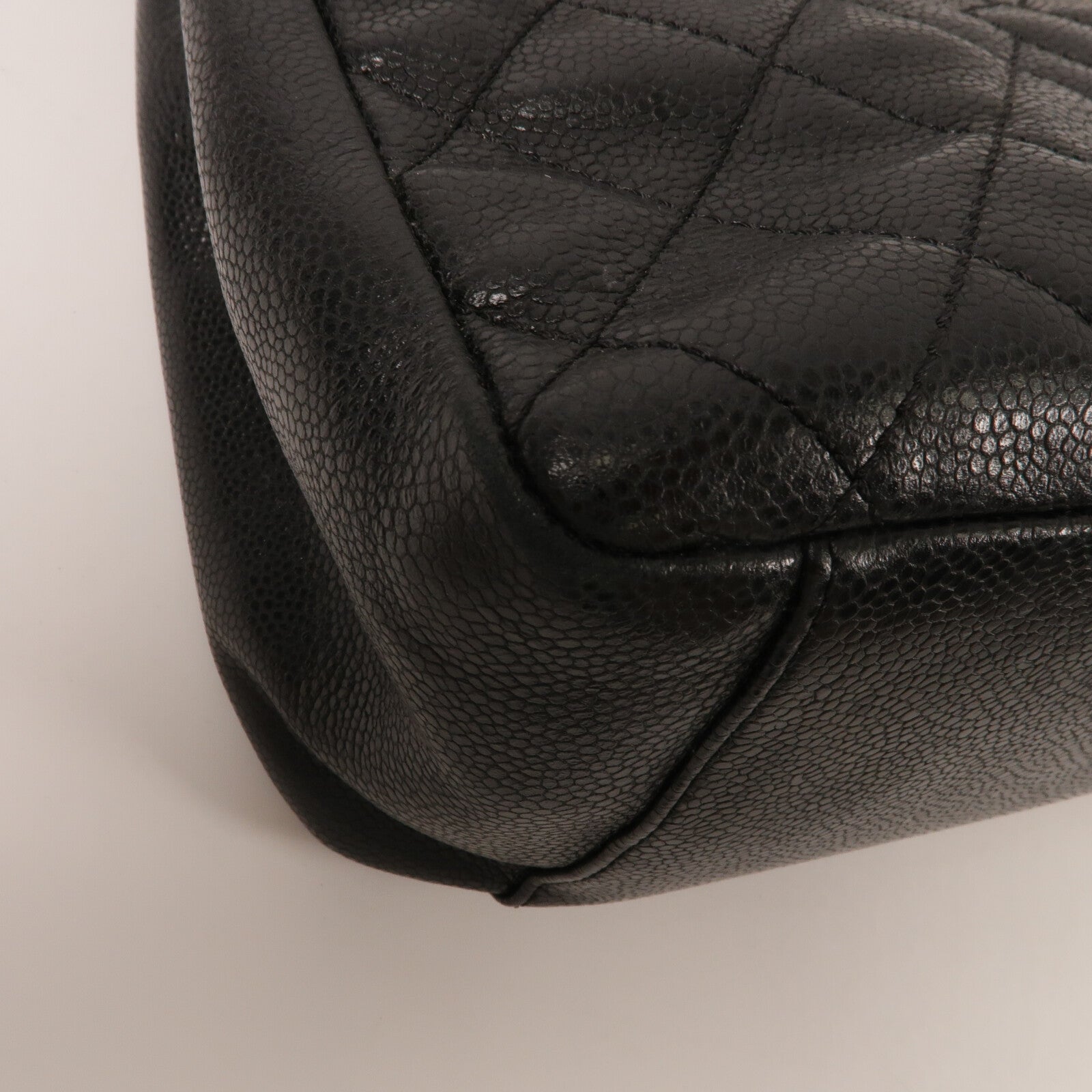 CHANEL 牛皮皮革GST Grand Shopping Tote Bag鏈帶肩背袋