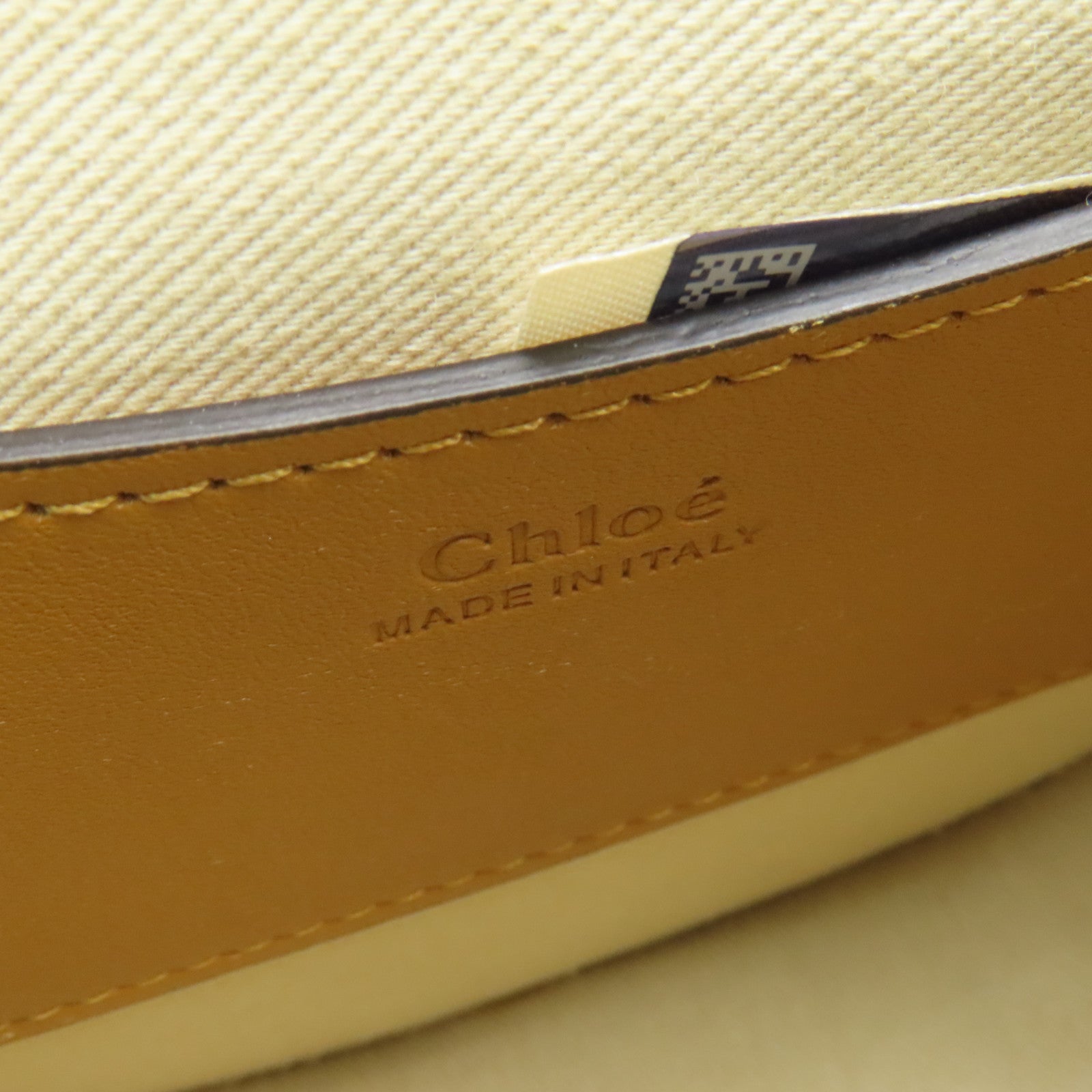 Chloe 【激減優惠】牛皮皮革2 Way Shoulder金扣/銀扣手挽肩背兩用袋芥末色