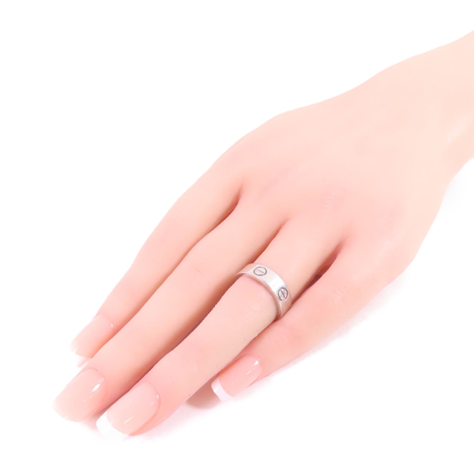 CARTIER 18K白金Love Ring戒指US#5.25/#52