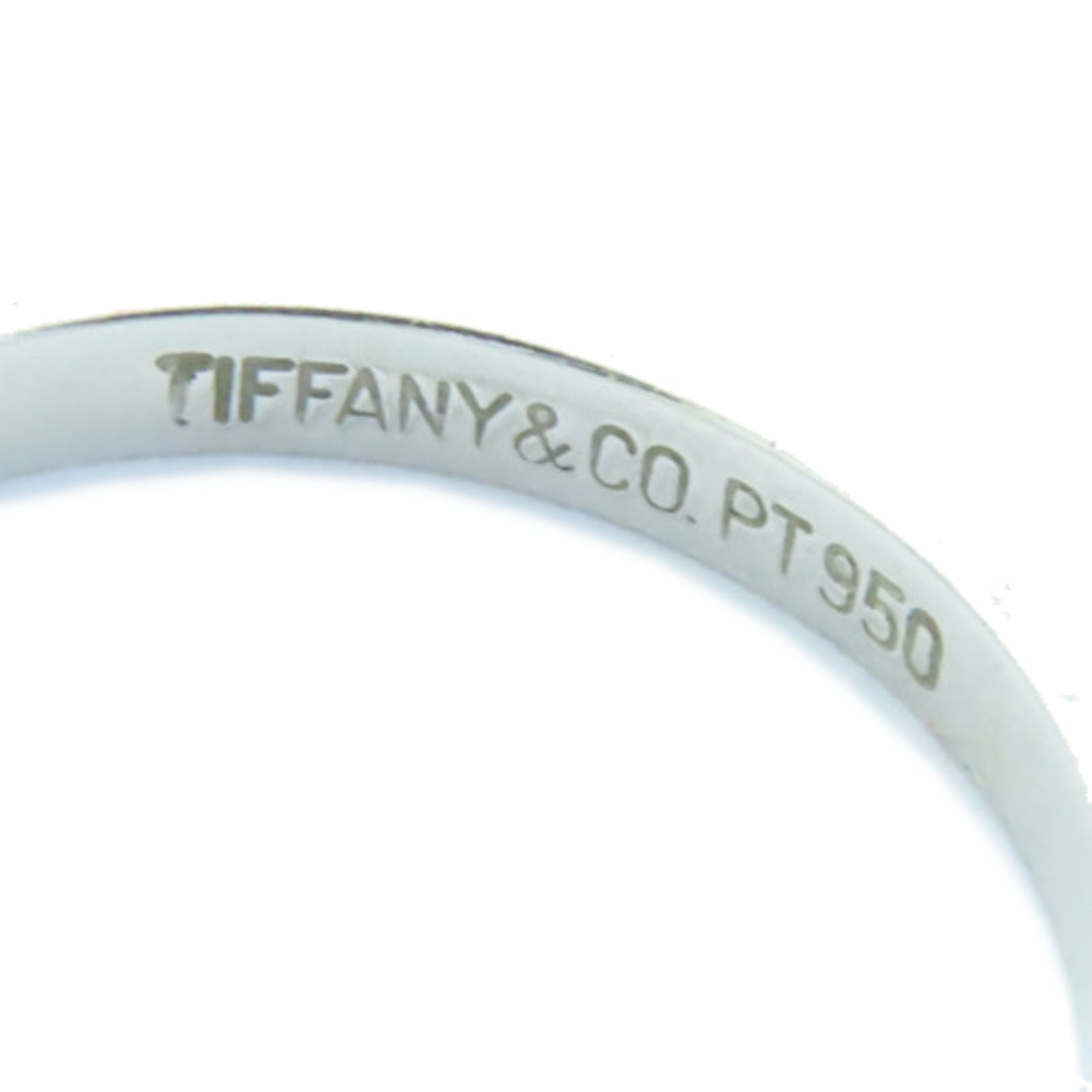 TIFFANY＆CO 【激減優惠】PT950鉑金Ring銀色US#4