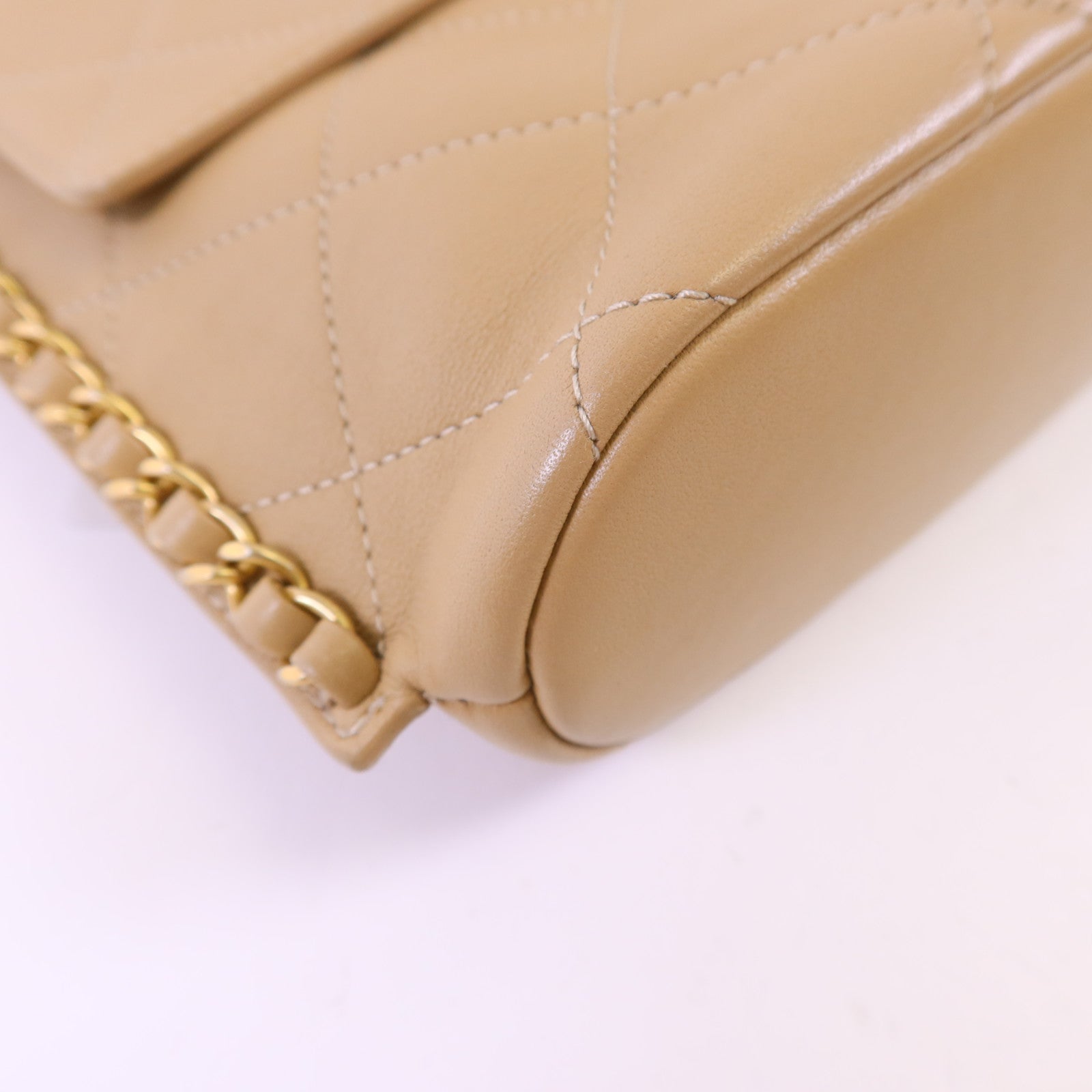 CHANEL 【激減優惠】牛皮皮革Chain Shoulder Bag金扣鏈帶肩背袋