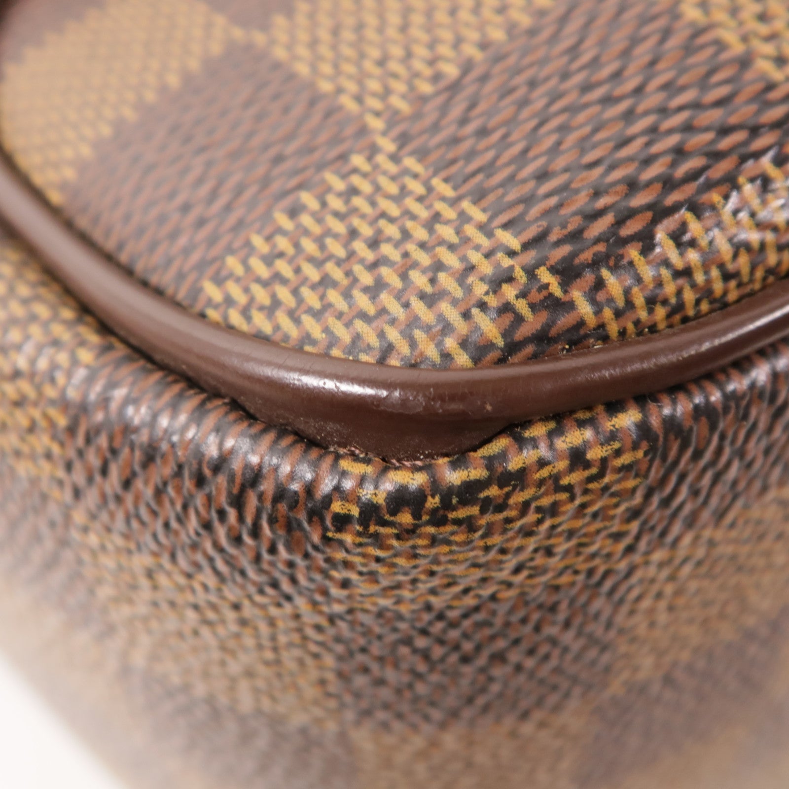 LOUIS VUITTON 【激減優惠】Damier Olaf MM金扣肩背袋棕色