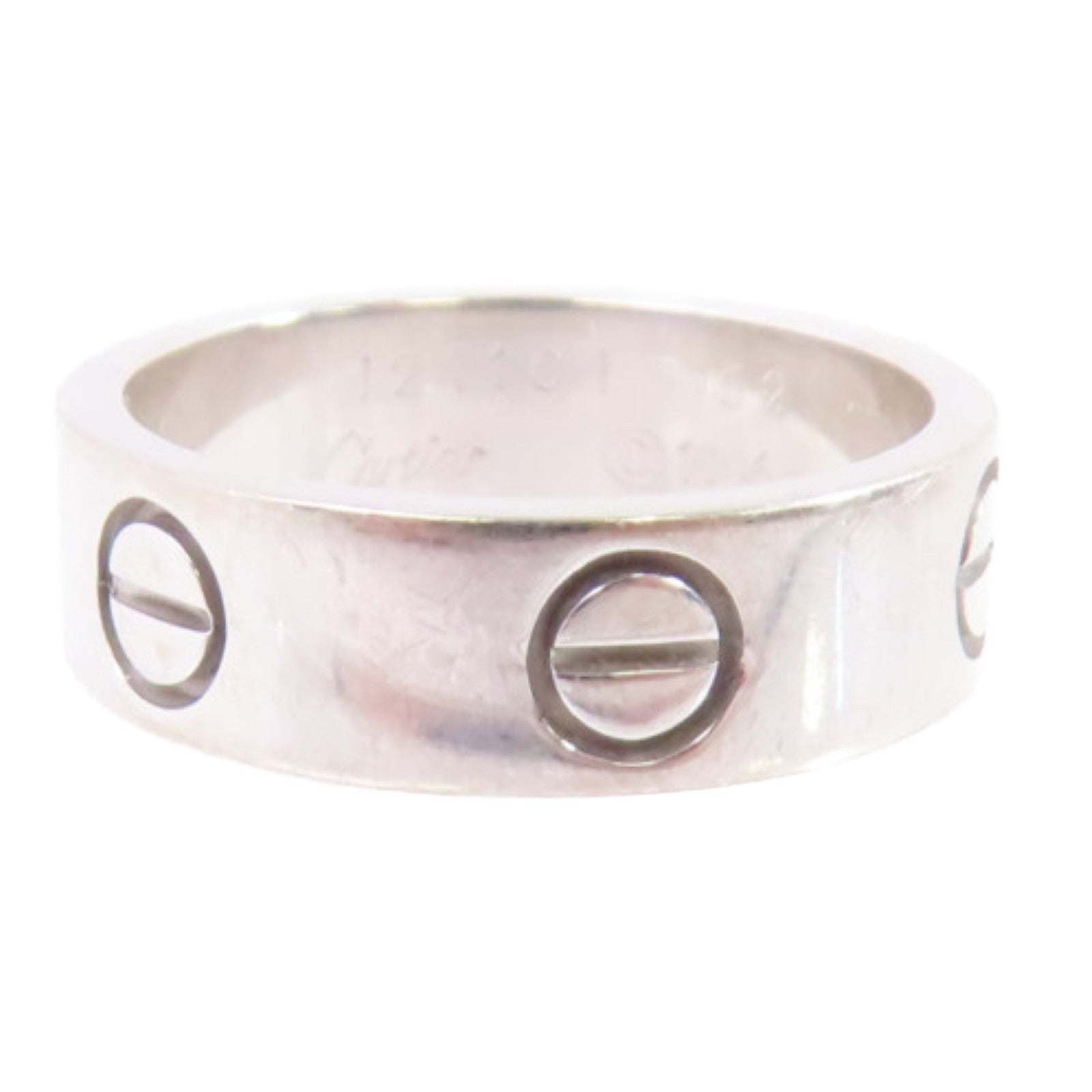 CARTIER 18K白金Love Ring戒指US#5.25/#52