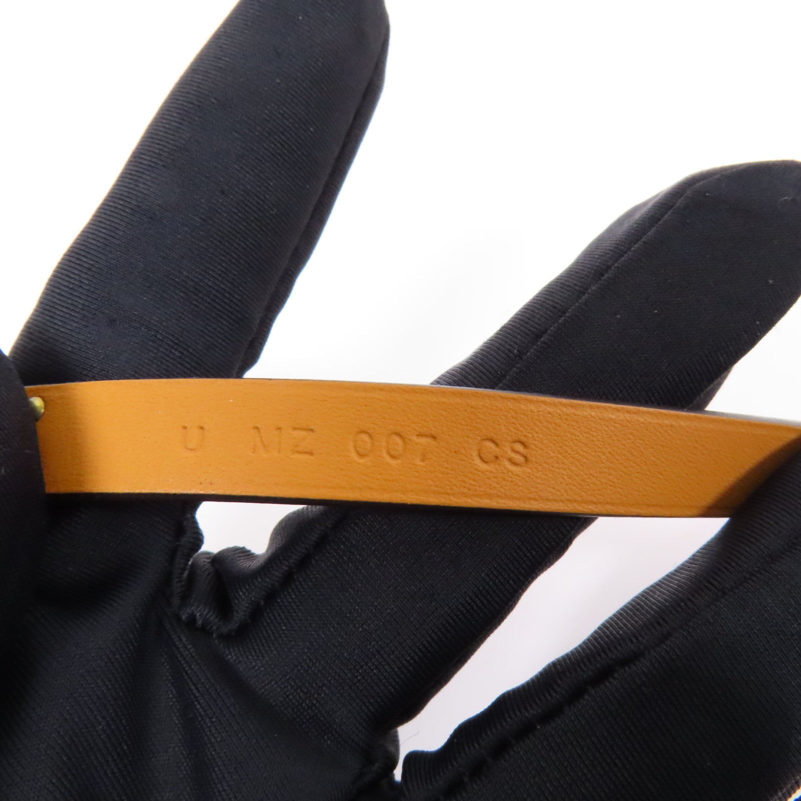 HERMES Chevre皮革Kelly Double Tour金扣手鏈Anemone