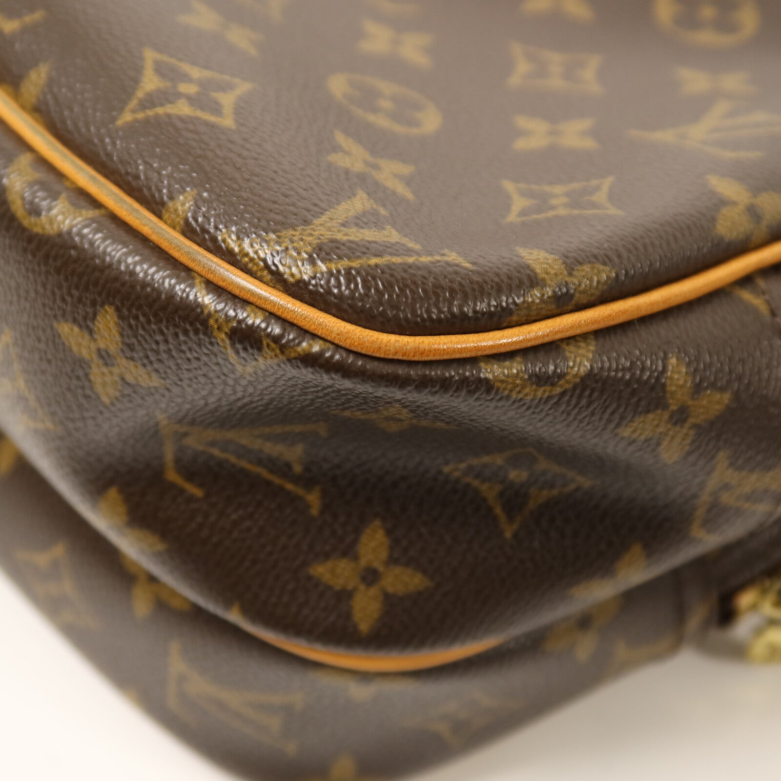 LOUIS VUITTON Monogram Reporter PM金扣肩背袋