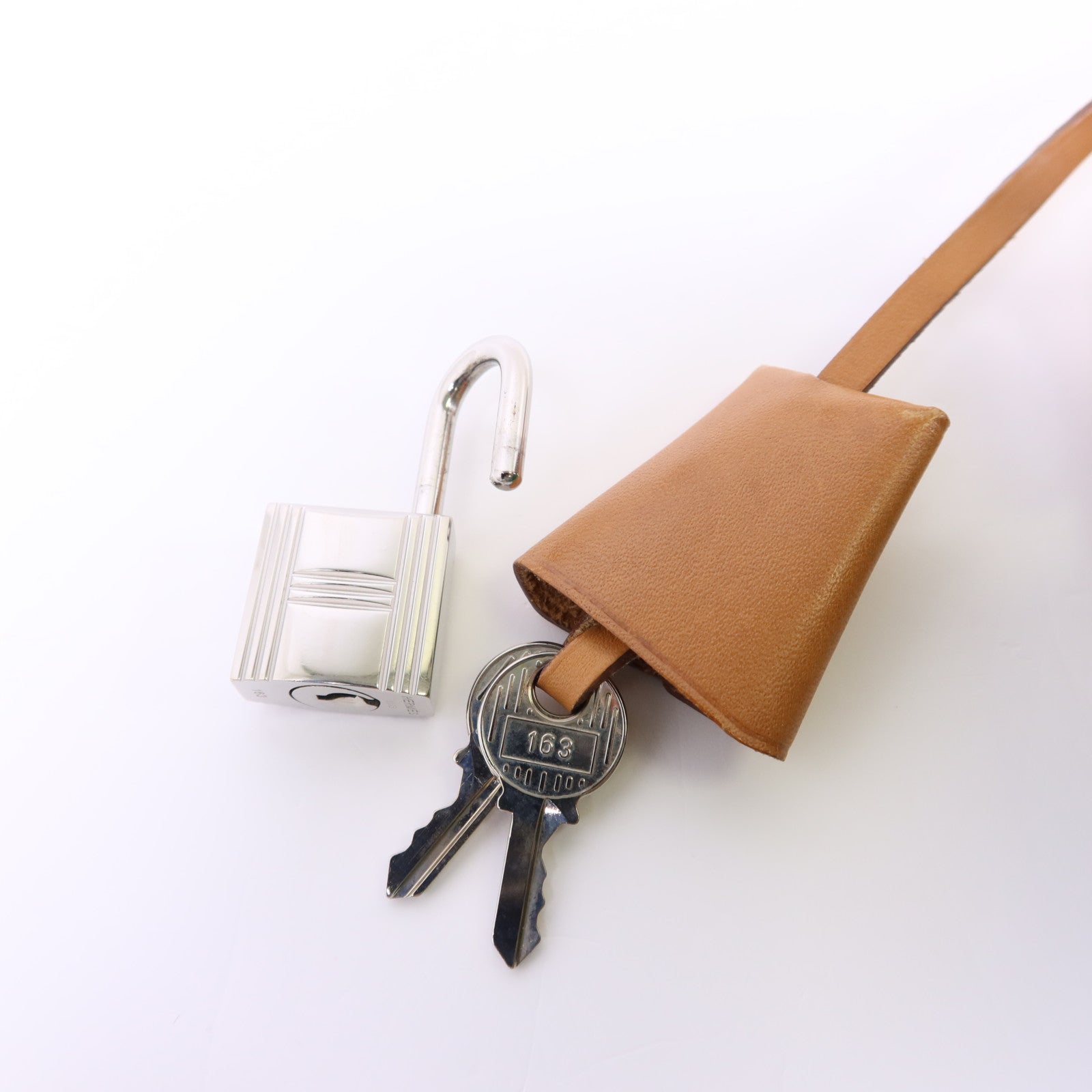 HERMES 帆布Herbag PM銀扣手挽肩背兩用袋Bamboo