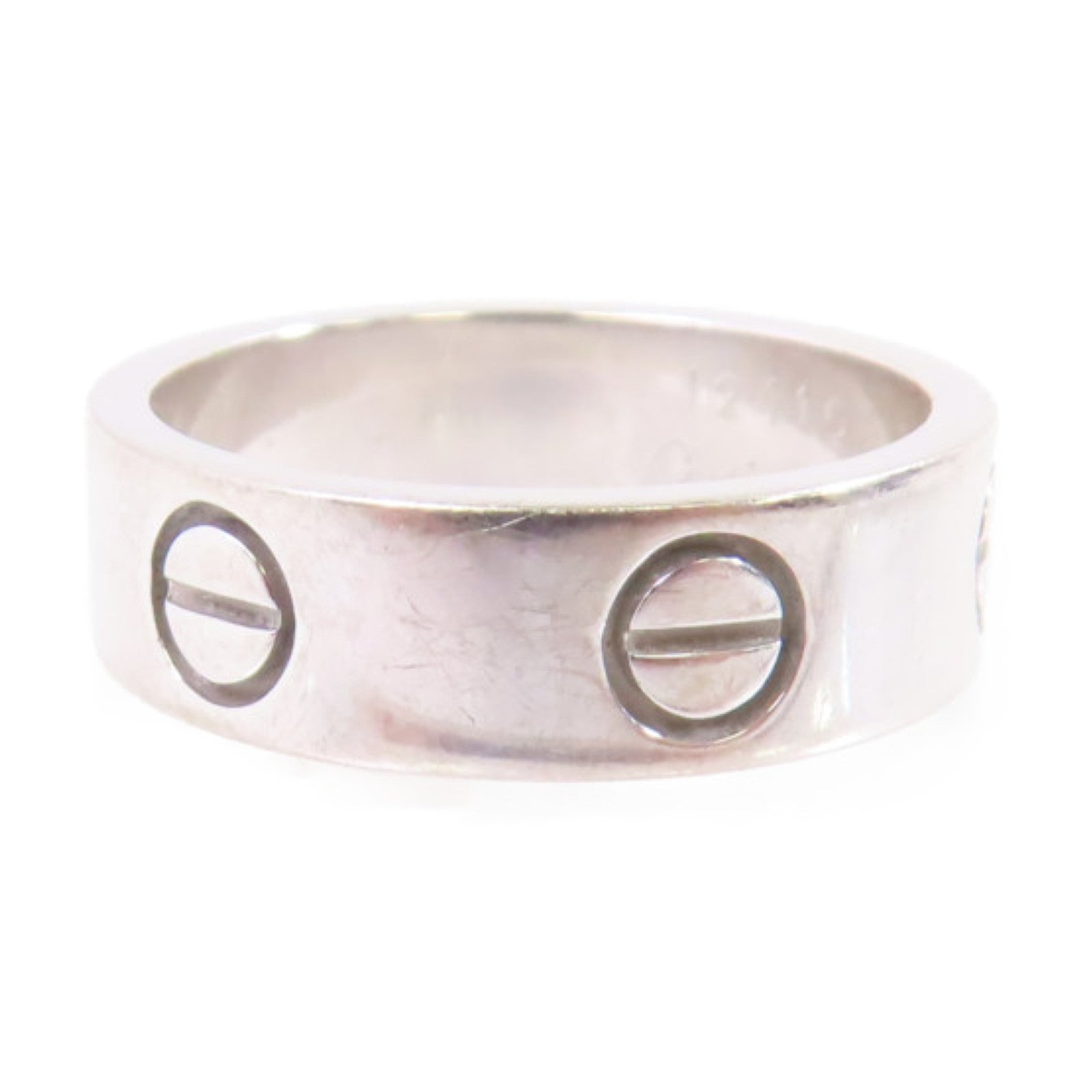 CARTIER 18K白金Love Ring戒指US#5.25/#52