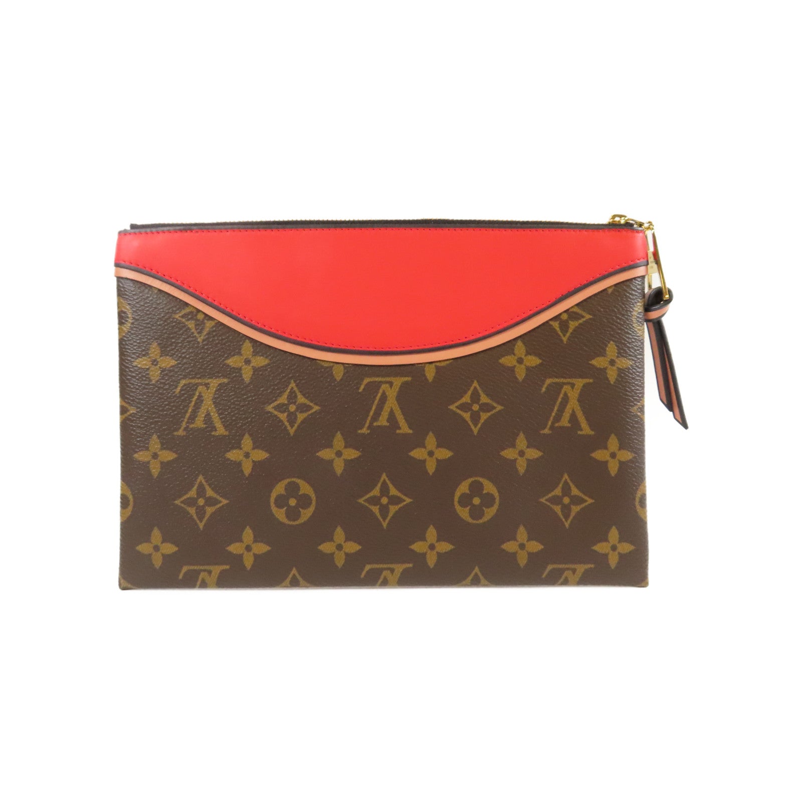 LOUIS VUITTON 【激減優惠】Monogram Tuileries Pochette金扣小袋啡色