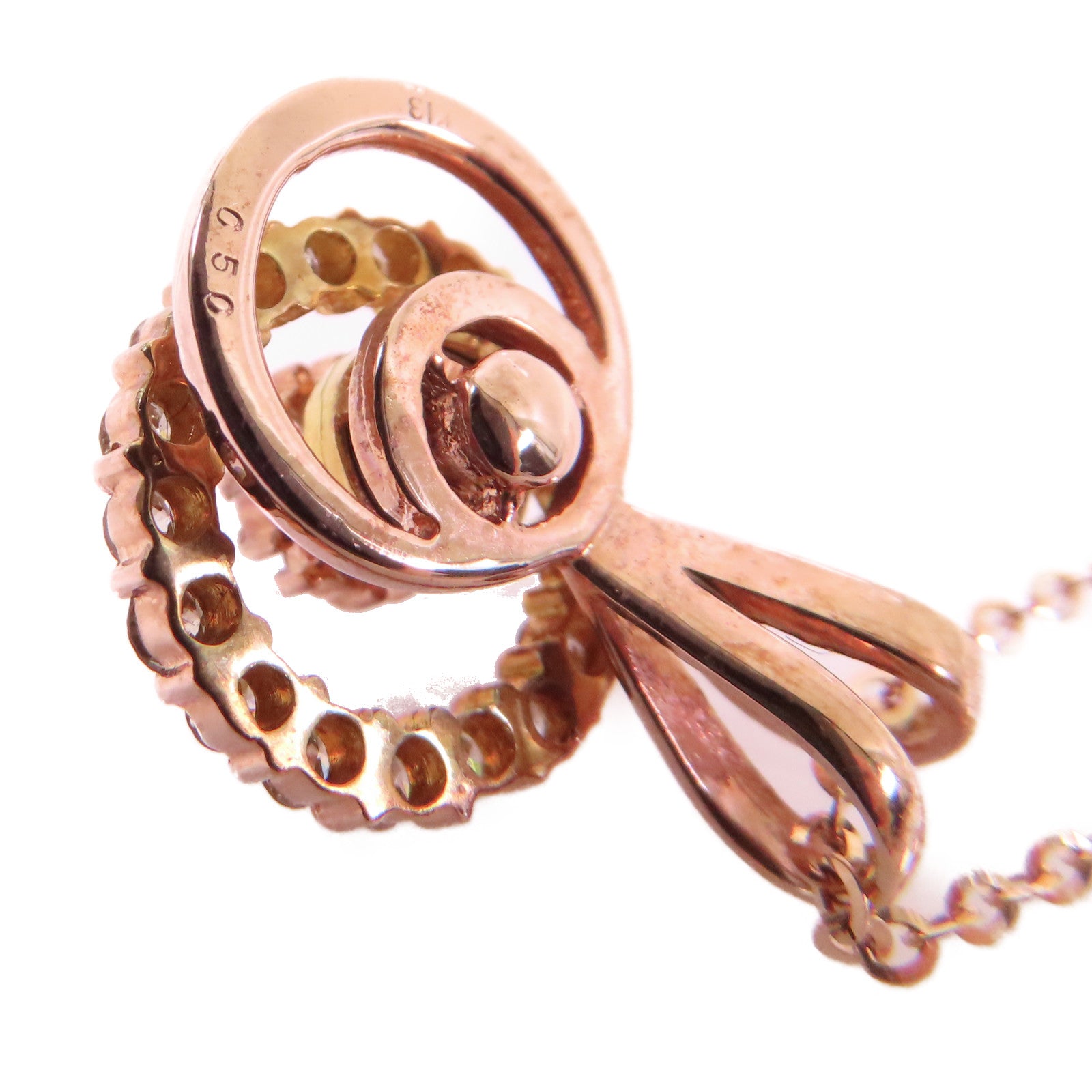 JEWELRY **【激減優惠】18K玫瑰金/0.50ct鑽石Diamond Necklace項鏈