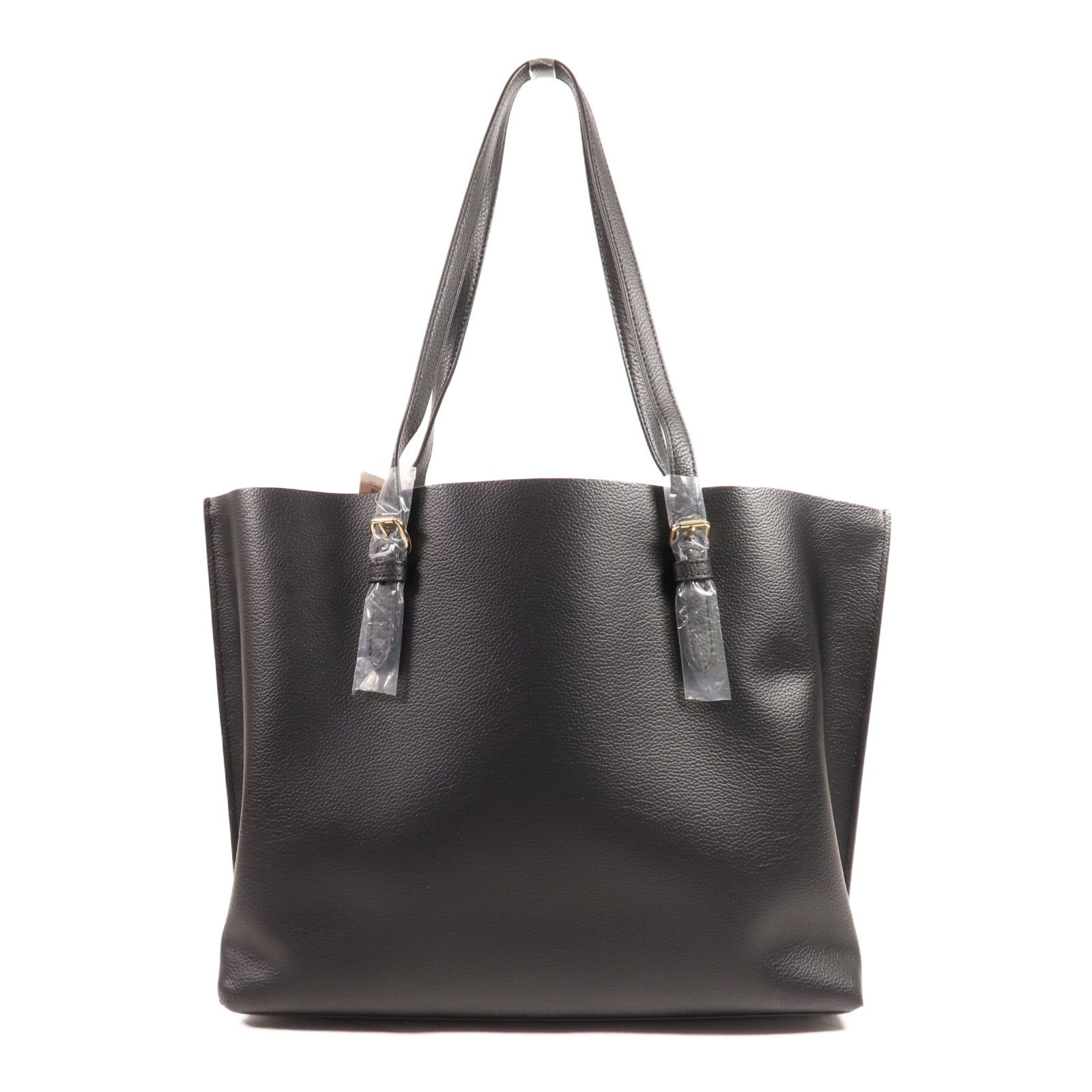 COACH 牛皮皮革Tote Bag金扣肩背袋