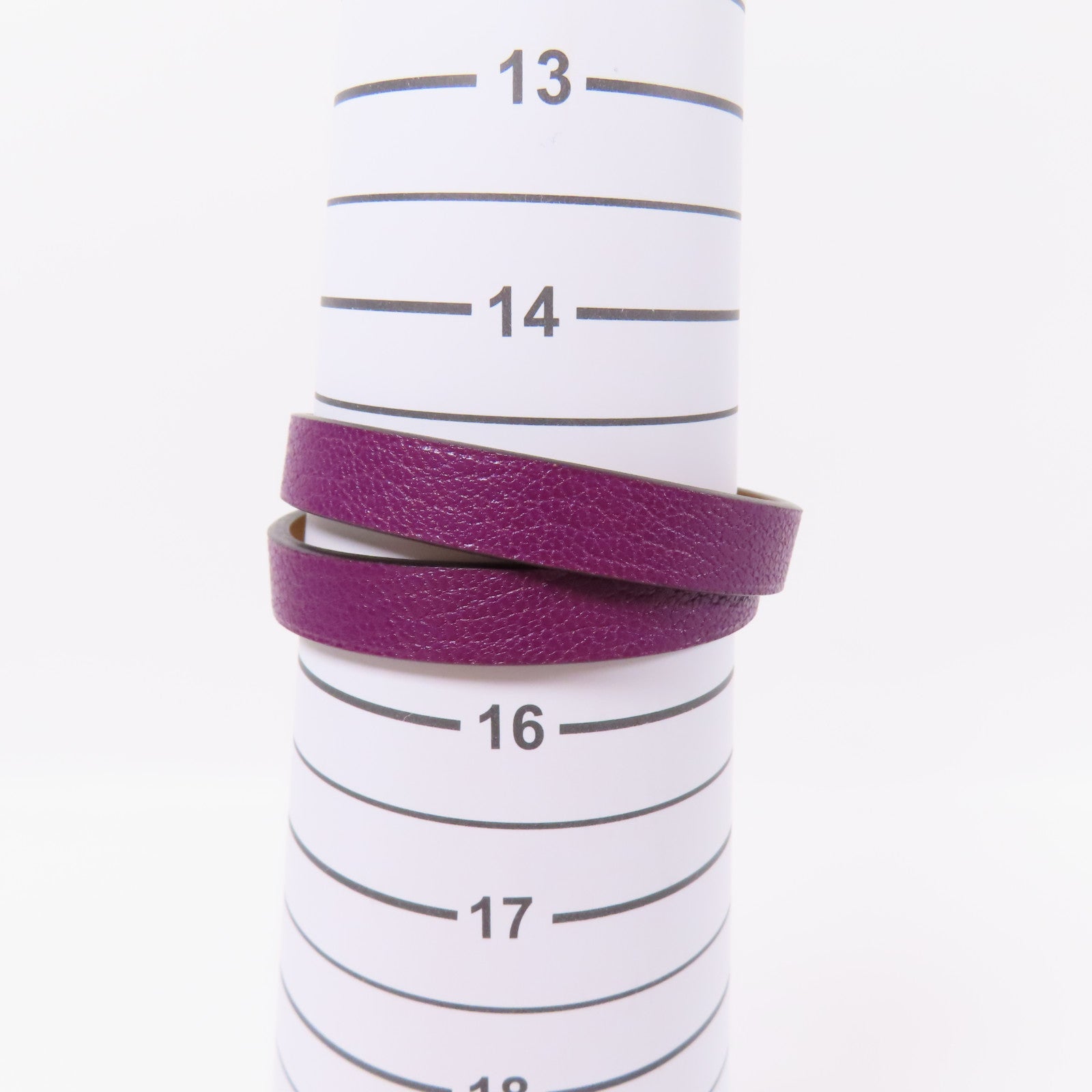 HERMES Chevre皮革Kelly Double Tour金扣手鏈Anemone