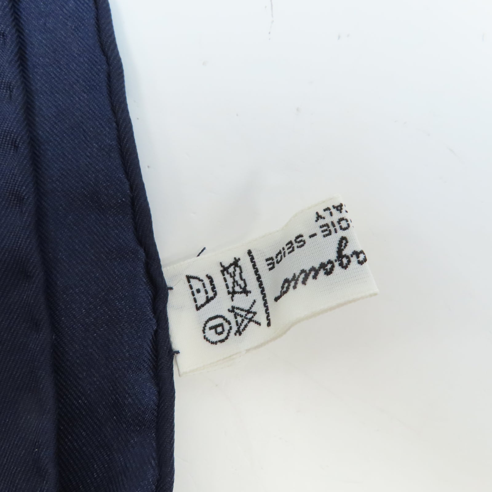 Salvatore Ferragamo 絲質Scarf絲巾黄色/藍色