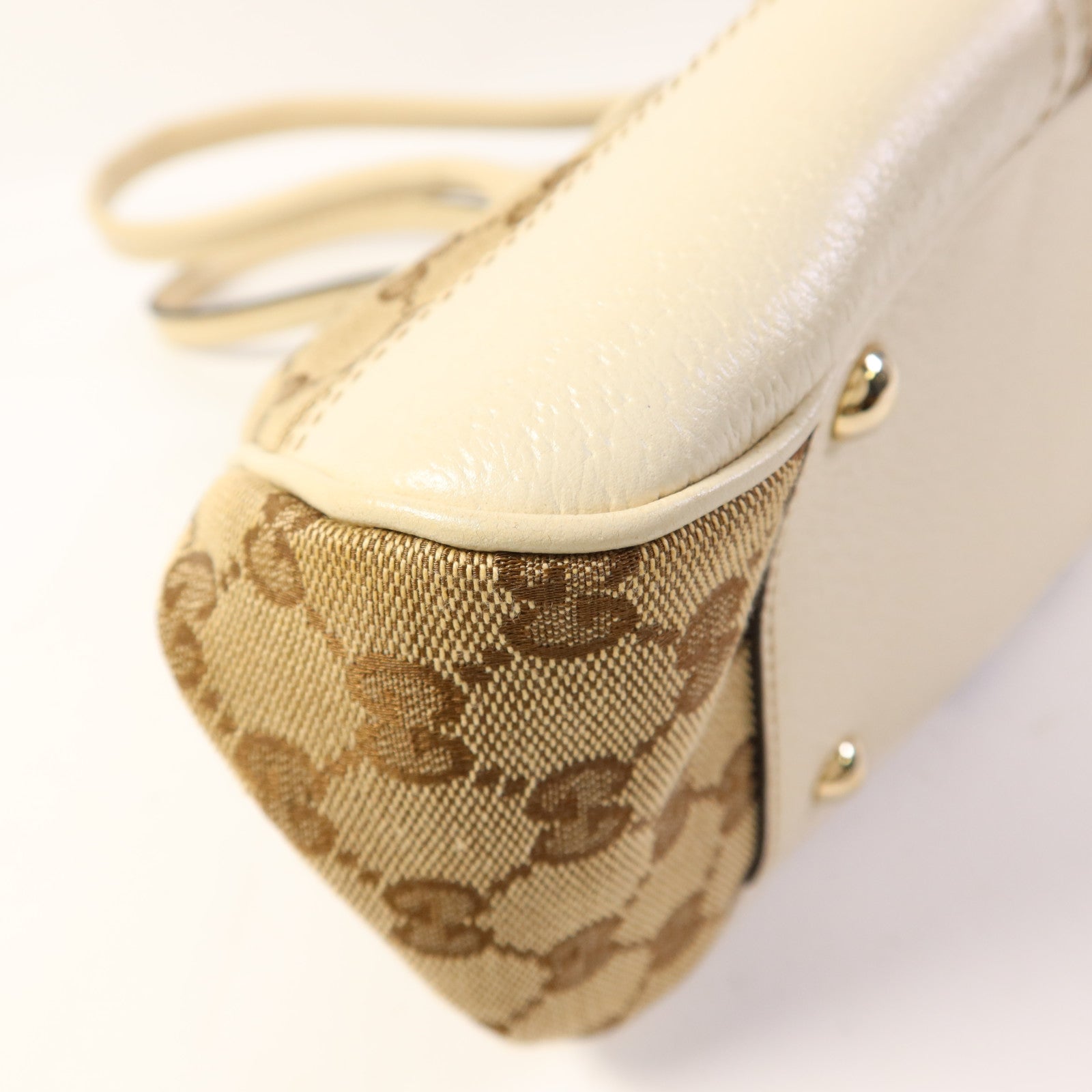 GUCCI 帆布Shoulder Bag金扣肩背袋