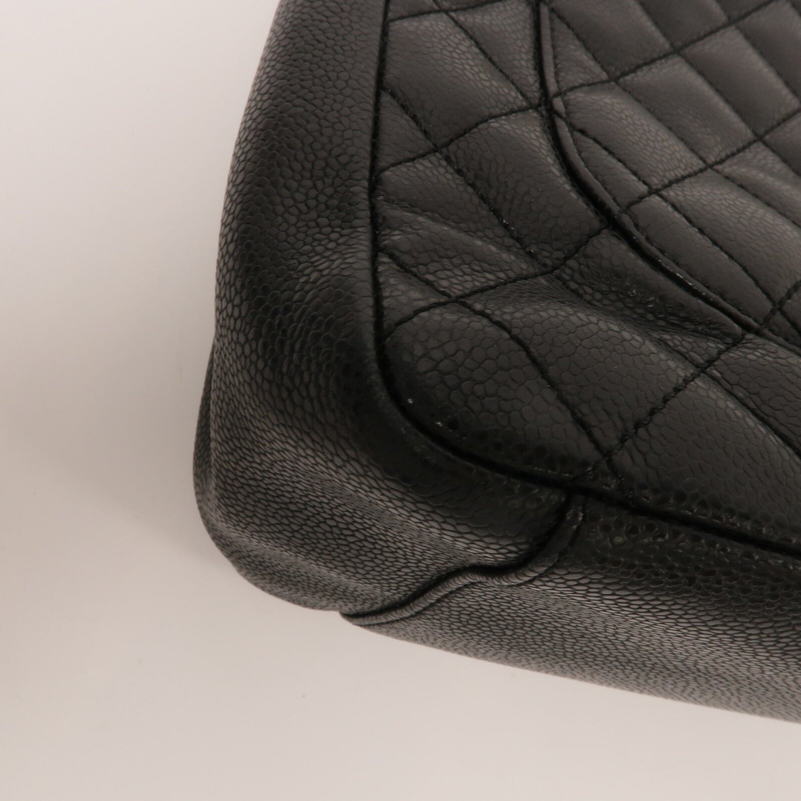 CHANEL 牛皮皮革GST Grand Shopping Tote Bag鏈帶肩背袋