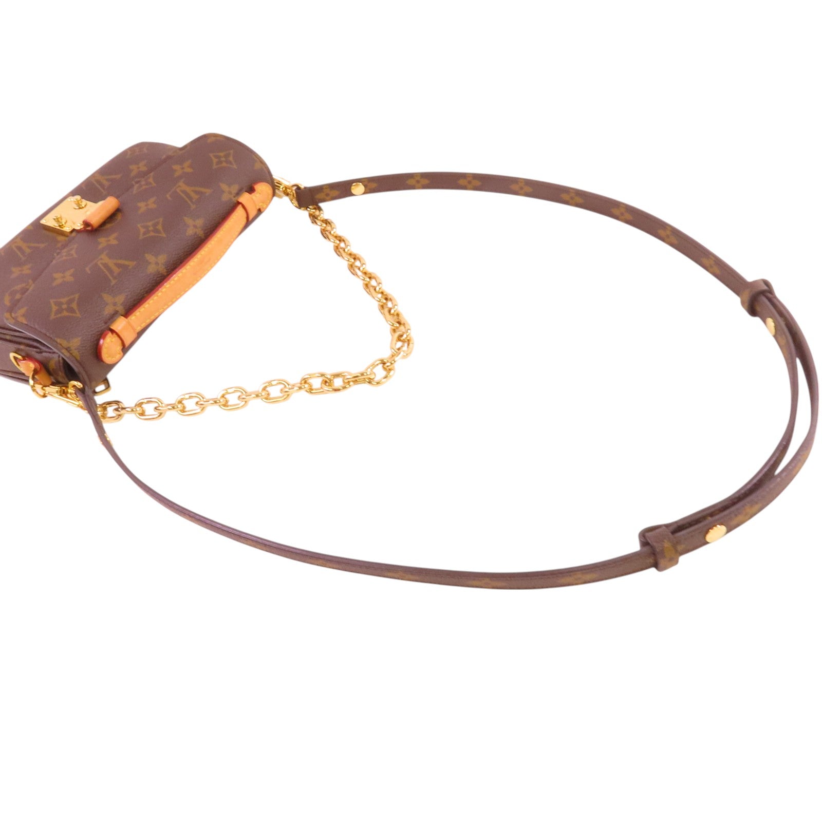 LOUIS VUITTON Monogram Pochette Metis East Wast金扣手挽肩背兩用袋
