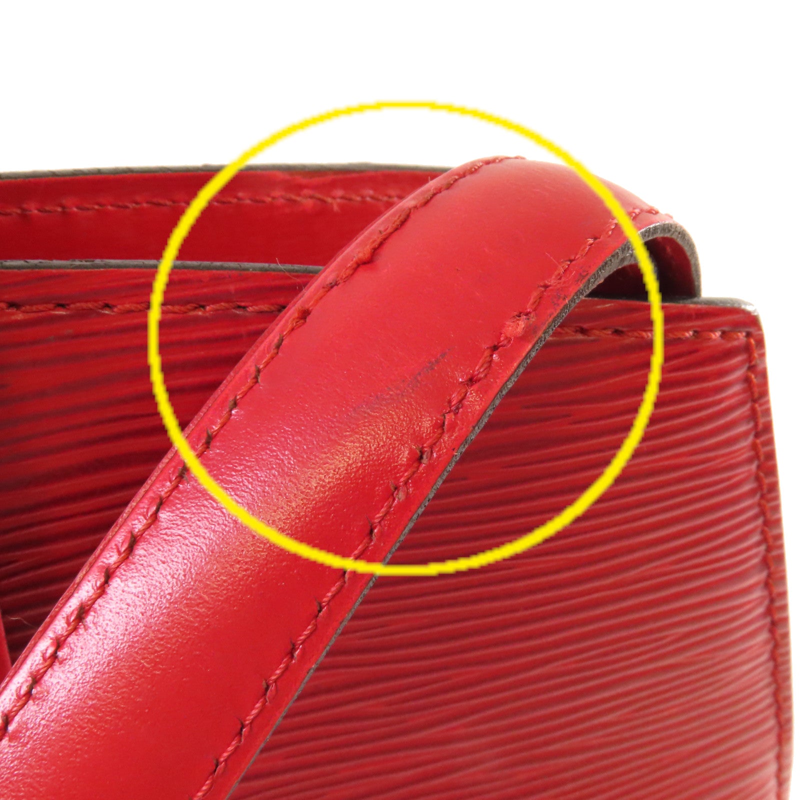 LOUIS VUITTON 【清倉大減價】Epi Cluny Shoulder Bag金扣肩背袋紅色