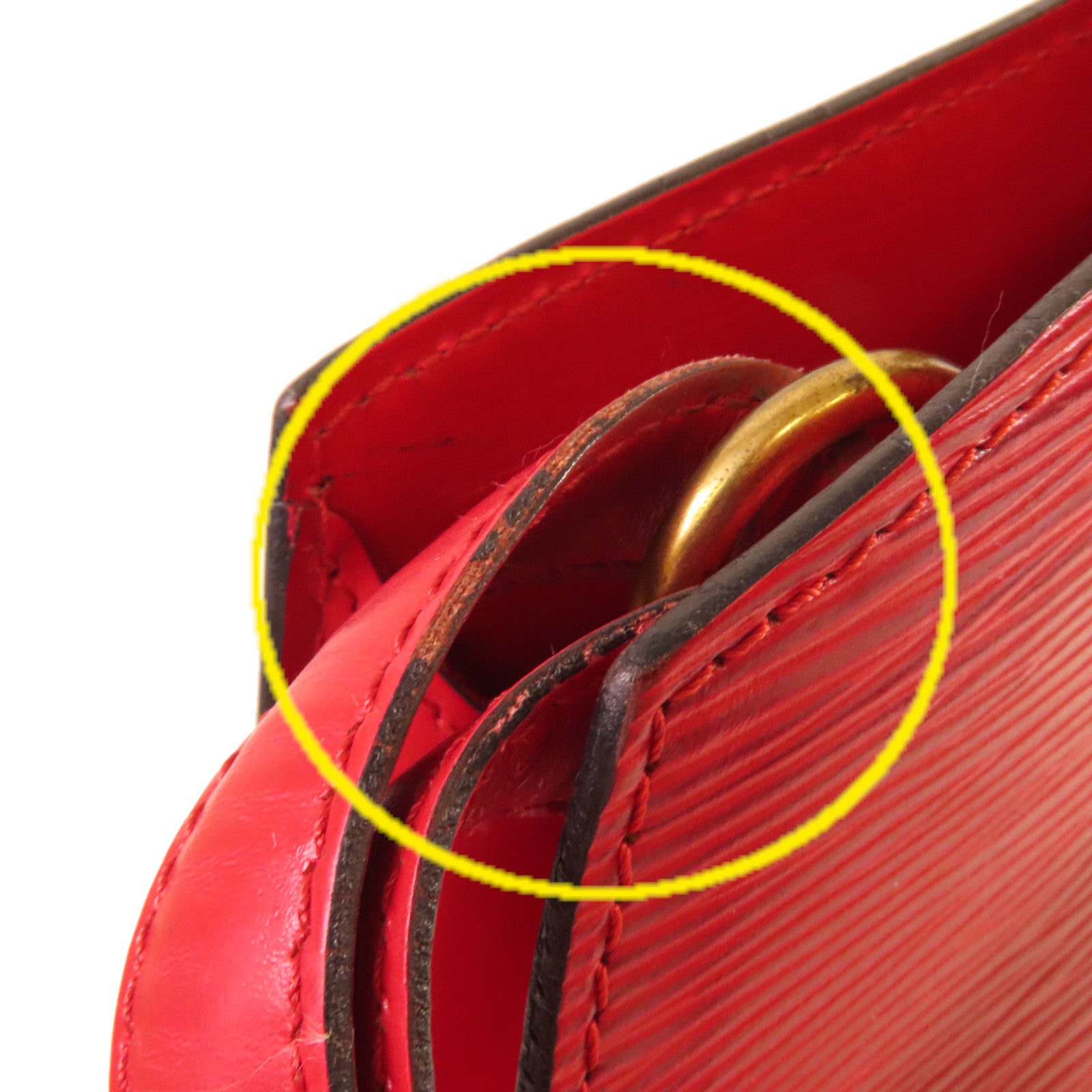 LOUIS VUITTON 【清倉大減價】Epi Cluny Shoulder Bag金扣肩背袋紅色