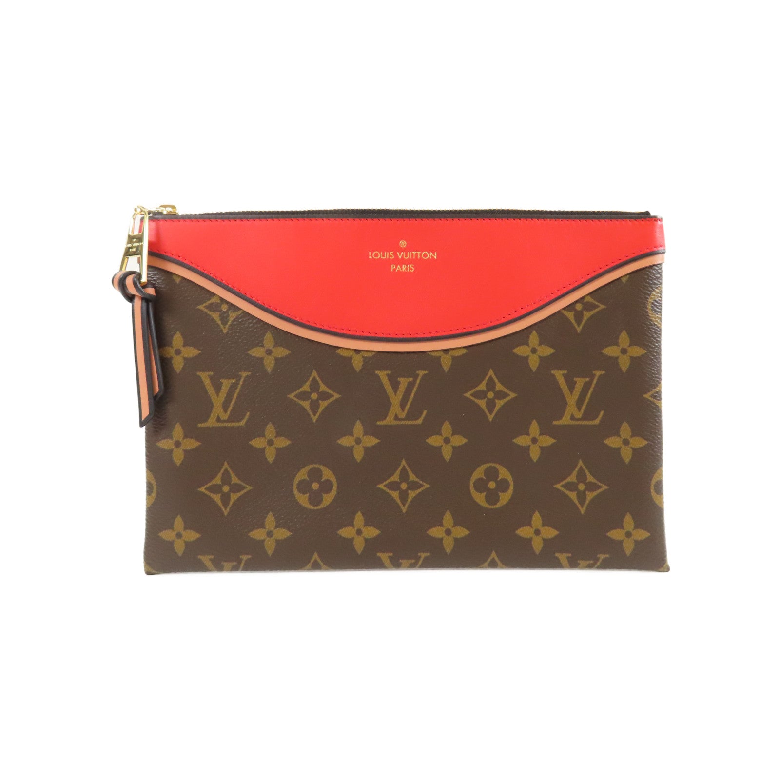 LOUIS VUITTON 【激減優惠】Monogram Tuileries Pochette金扣小袋啡色