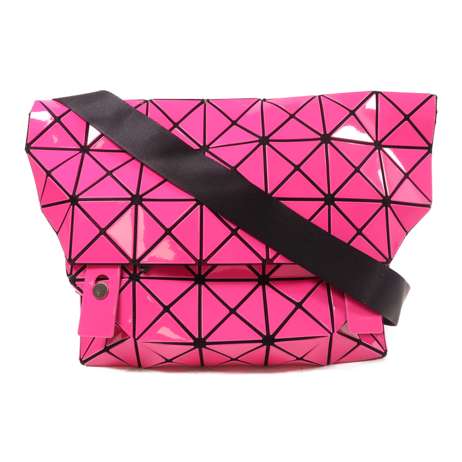 ISSEY MIYAKE PVC Shoulder Bag銀扣肩背袋