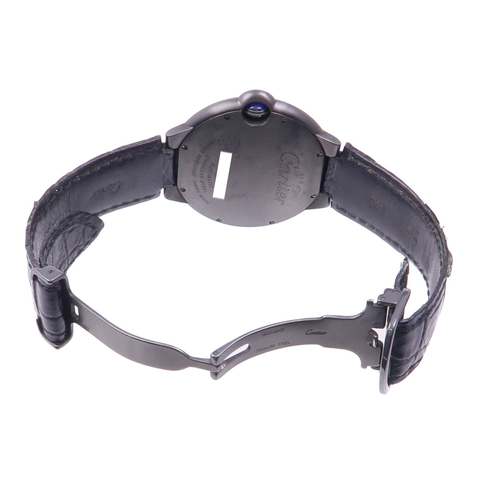 CARTIER Ballon Bleu WSBB0015 Watch WSBB0015 Stainless Steel/Leather Belt Black