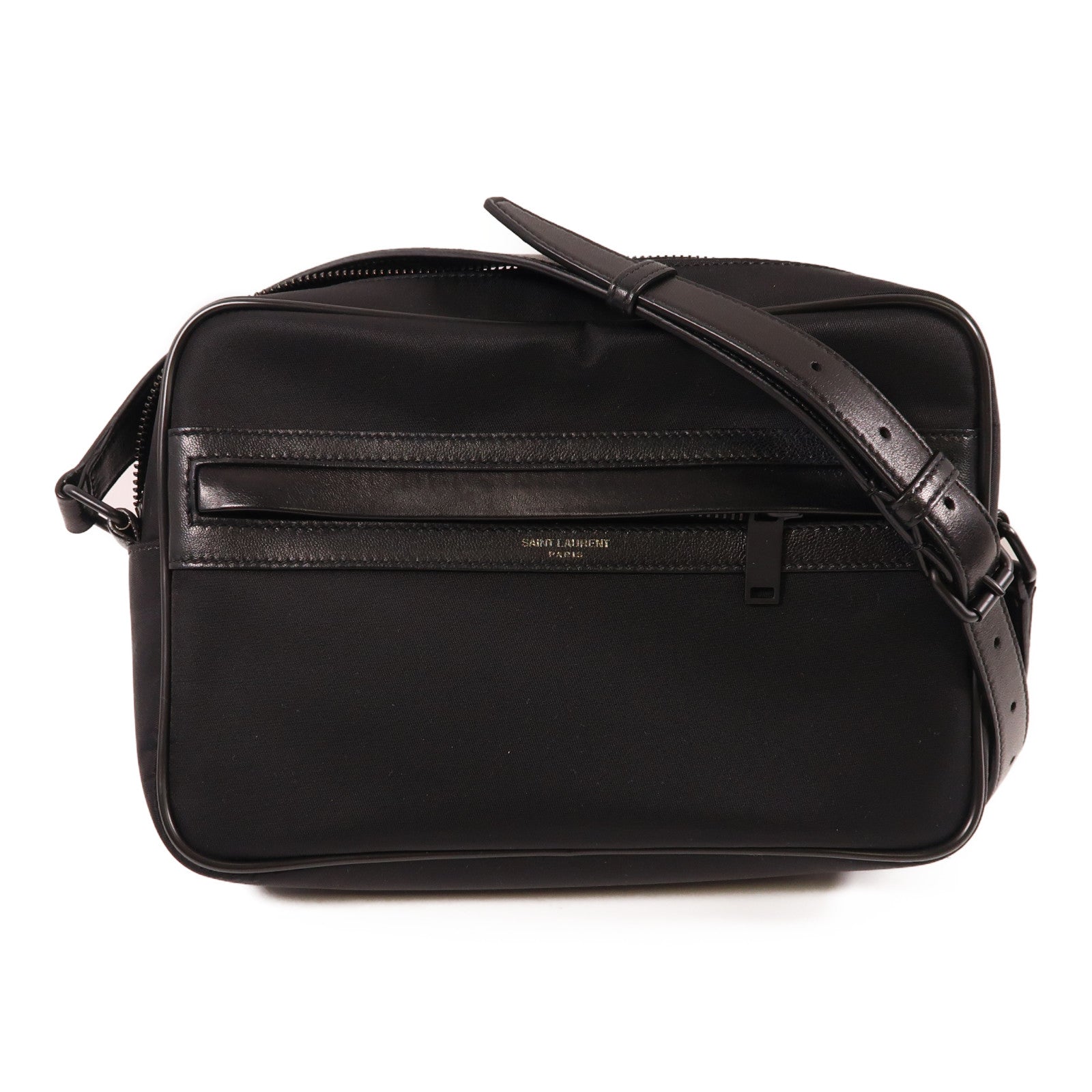 SAINT LAURENT 尼龍/皮革Shoulder Bag肩背袋