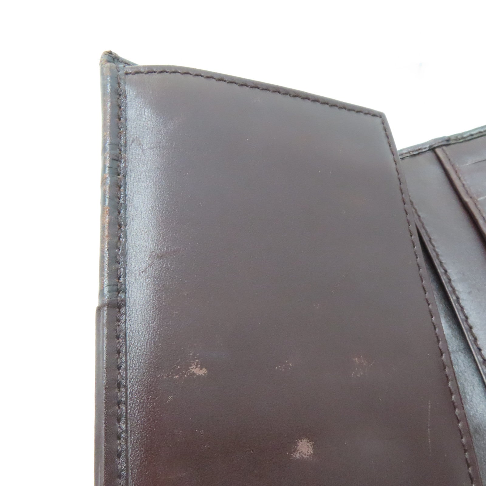 GUCCI 牛皮皮革Long Wallet金扣長錢包啡色