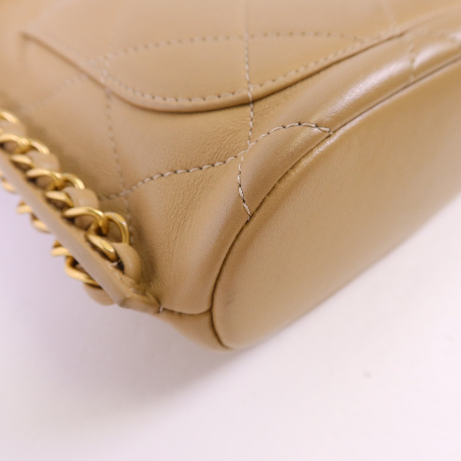 CHANEL 【激減優惠】牛皮皮革Chain Shoulder Bag金扣鏈帶肩背袋
