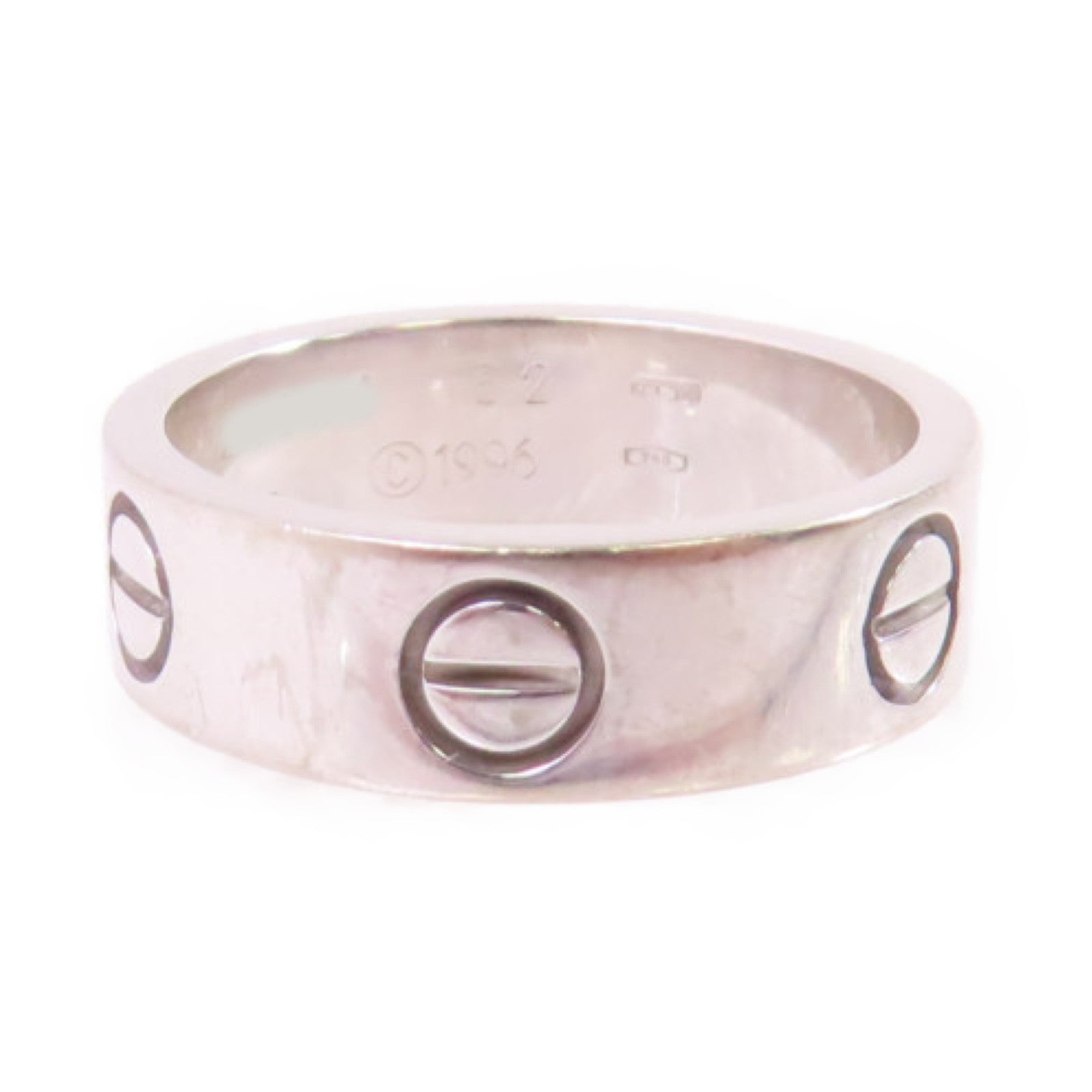 CARTIER 18K白金Love Ring戒指US#5.25/#52