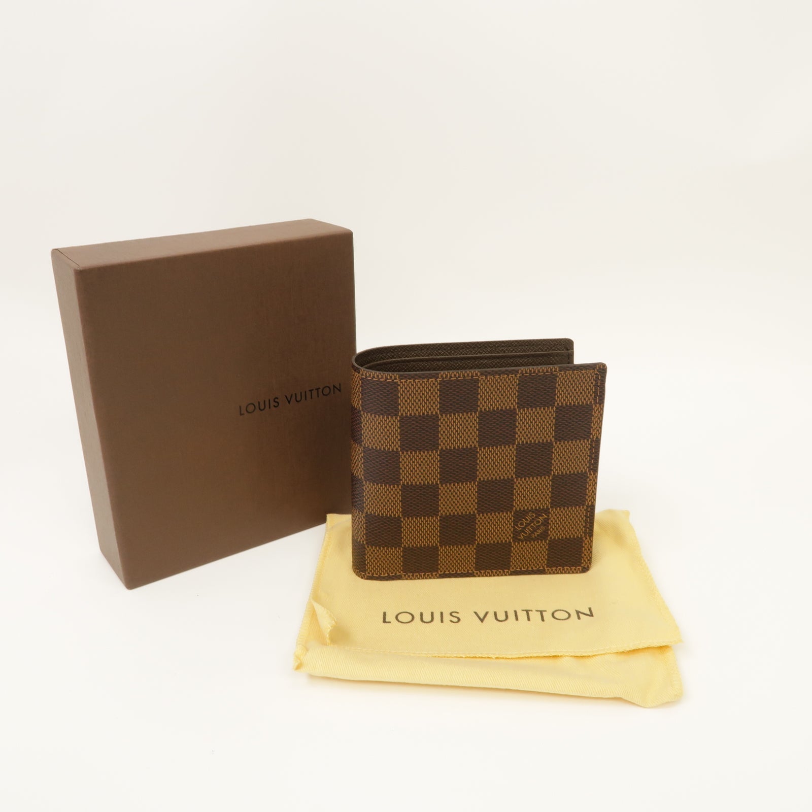 LOUIS VUITTON Damier Marco Wallet金扣錢包啡色
